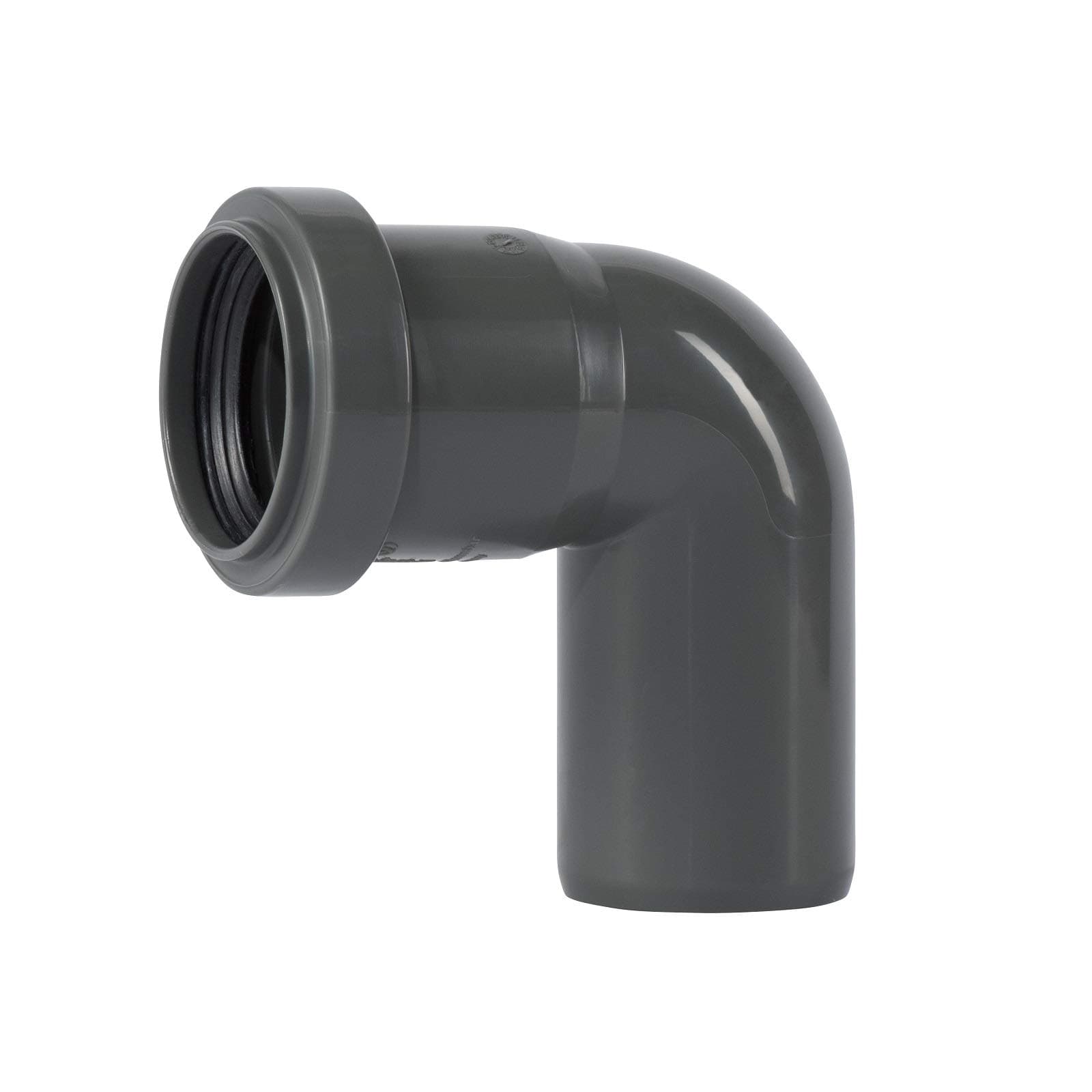 Ostendorf K12991-002 Bogen f. Abflussrohr Elbow for Drain Pipe HT 40/87GR, Gray, DN 40 87 Grad