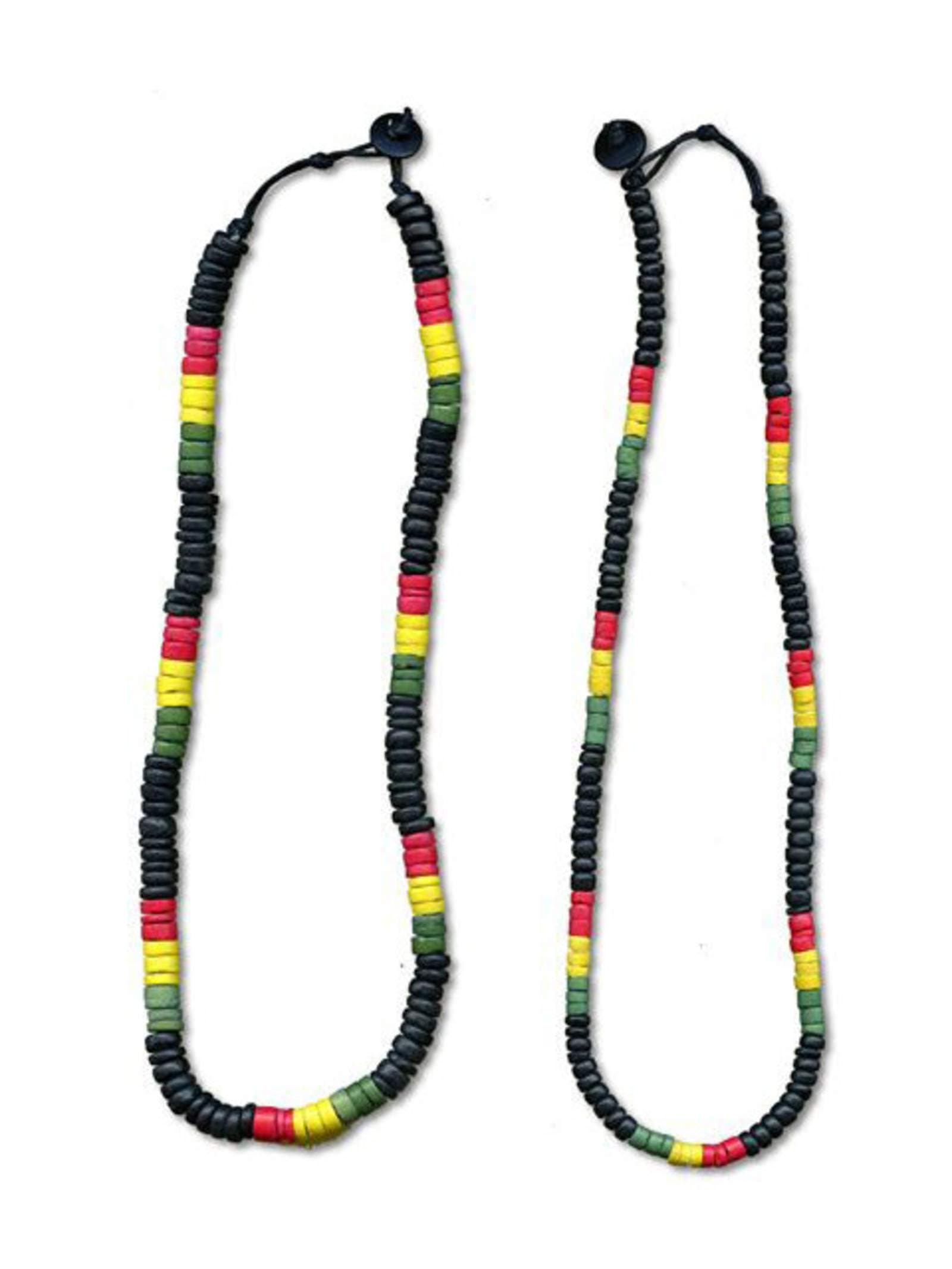 43-4282-18-8 18 inch Rasta Coco Necklace
