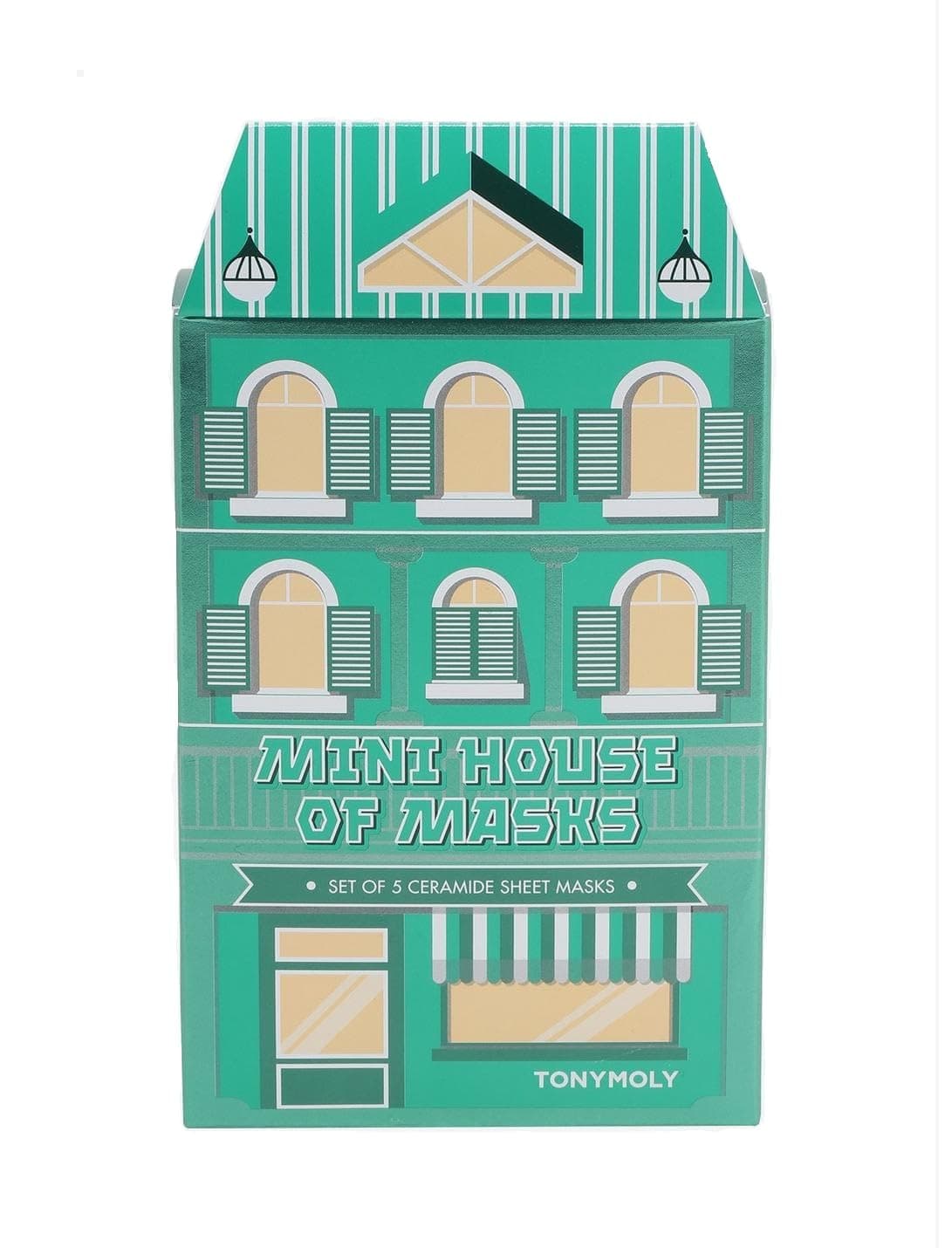 Mini House of Masks 5pc Ceramide Acid Sheet Mask Set – Hydrating & Barrier-Repair Korean Face Masks with Hyaluronic Acid – Strengthens Skin Barrier, Moisturizes & Soothes, K-Beauty Gift Set