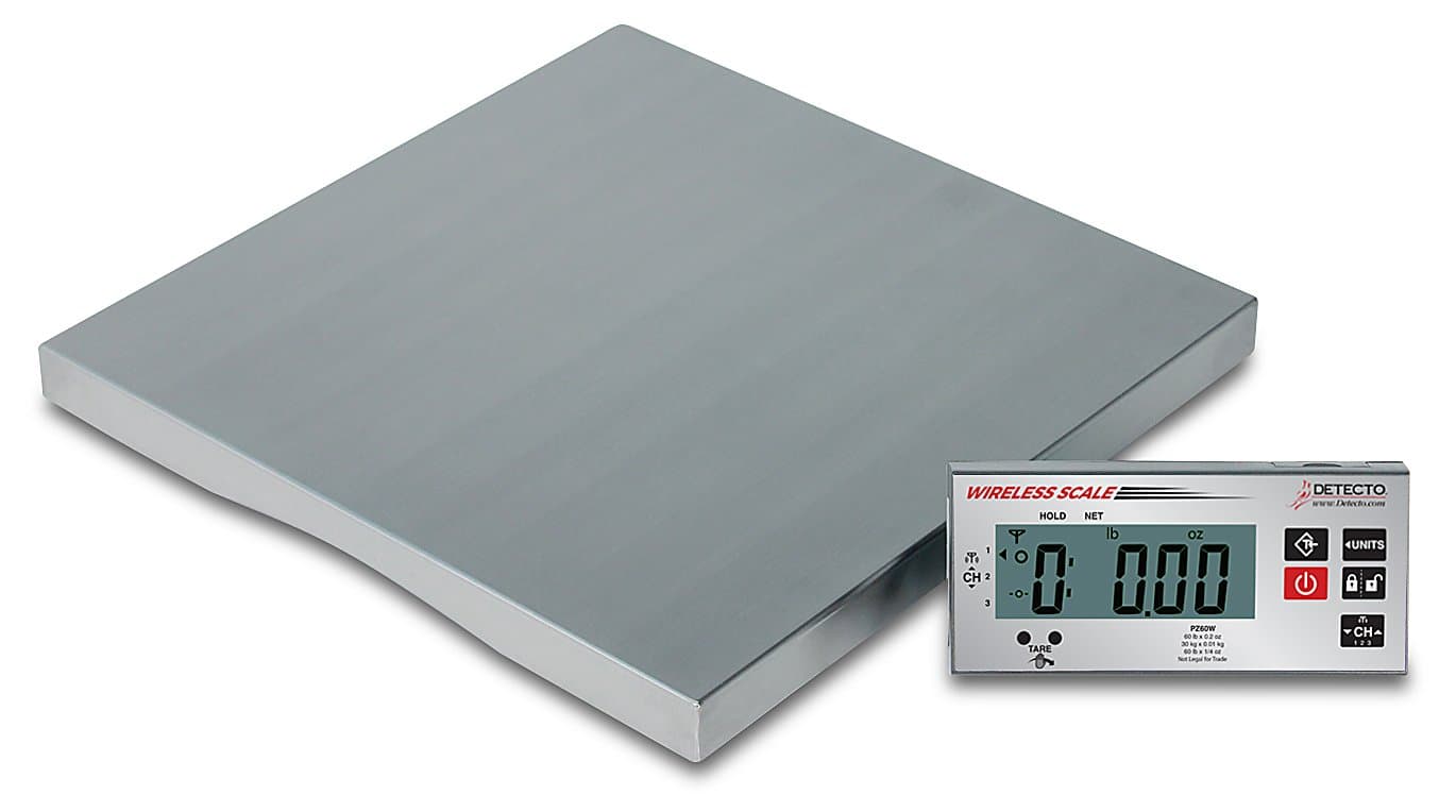 PZ30W Wireless Ingredient Scale, Includes AC Adapter, 1.6" Height, 14" Width, 14" Length, 30 lb.