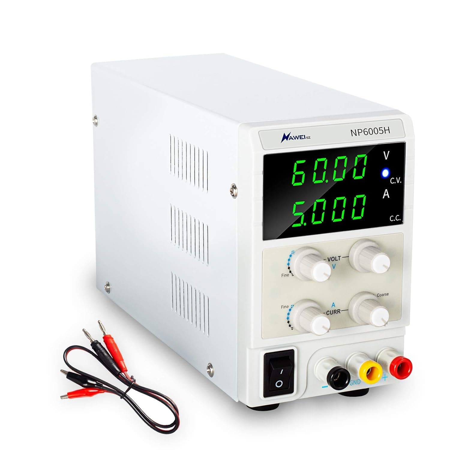 DC Power Supply Variable, Adjustable Bench Switching Regulated Lab Power Supply 60V 5A 4-Bit LED Display for Electronics Testing, Lab Equipment, DIY Projects, Car Repair, Powering E-Bike