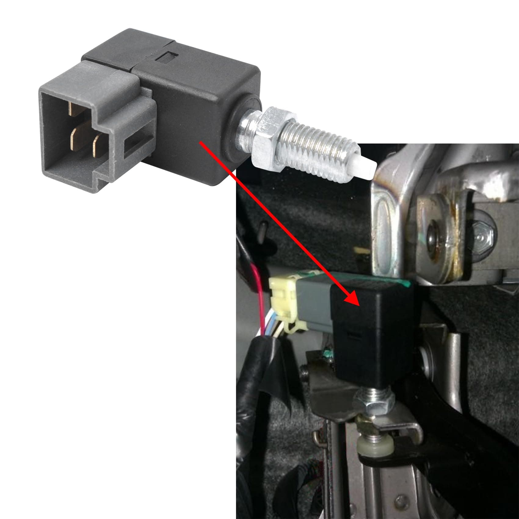 Brake Light Switch, Stop Light Switch, 93810-3K000 Replacement Car Accessories Compatible with Hyundai KIA Models