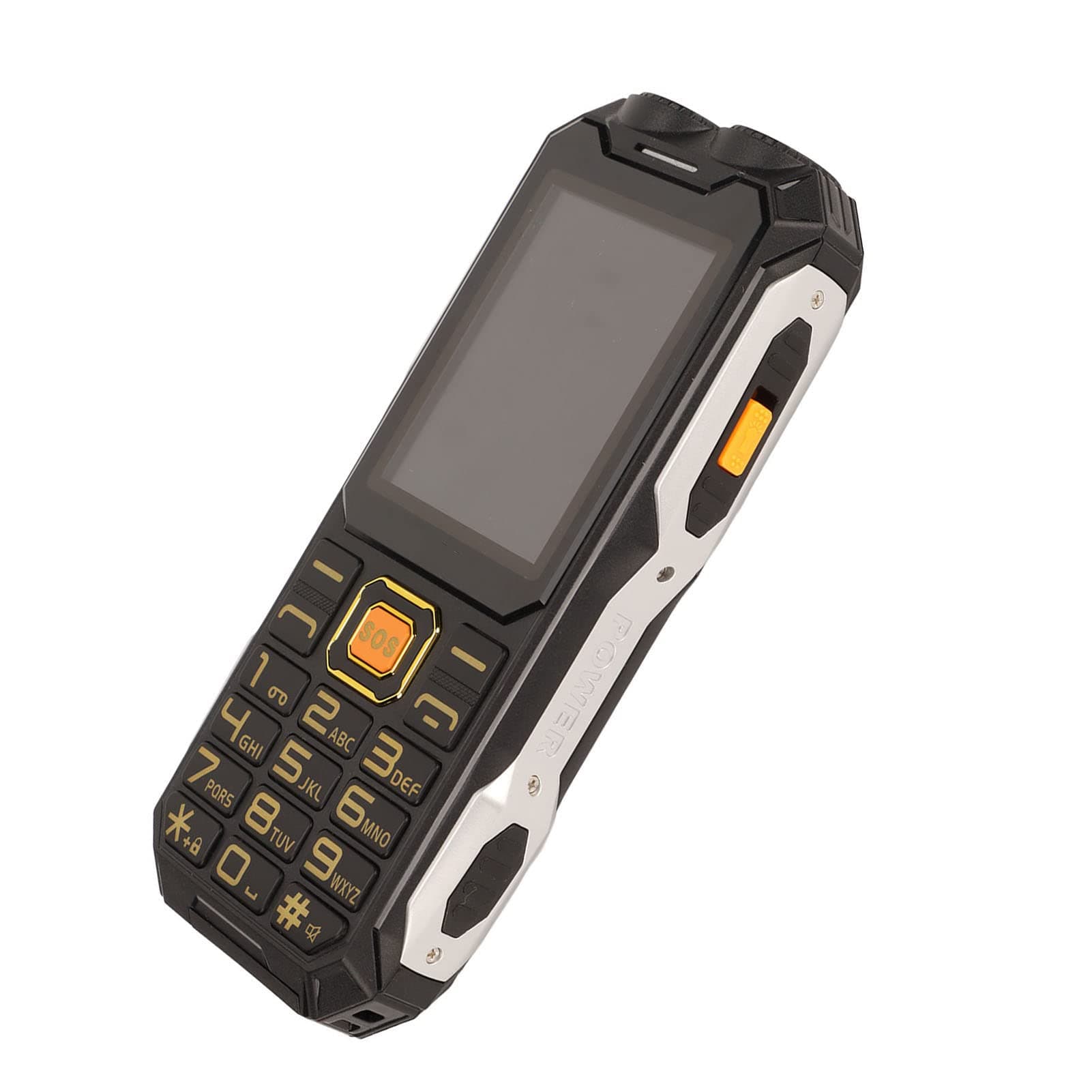 Zunate 2G Rugged Phone Unlocked, Cell Phone for Seniors, Kids, 16800mAh, SOS Button, Flashlight, Dual SIM, Loud Voice, 2.4" Screen (Black)