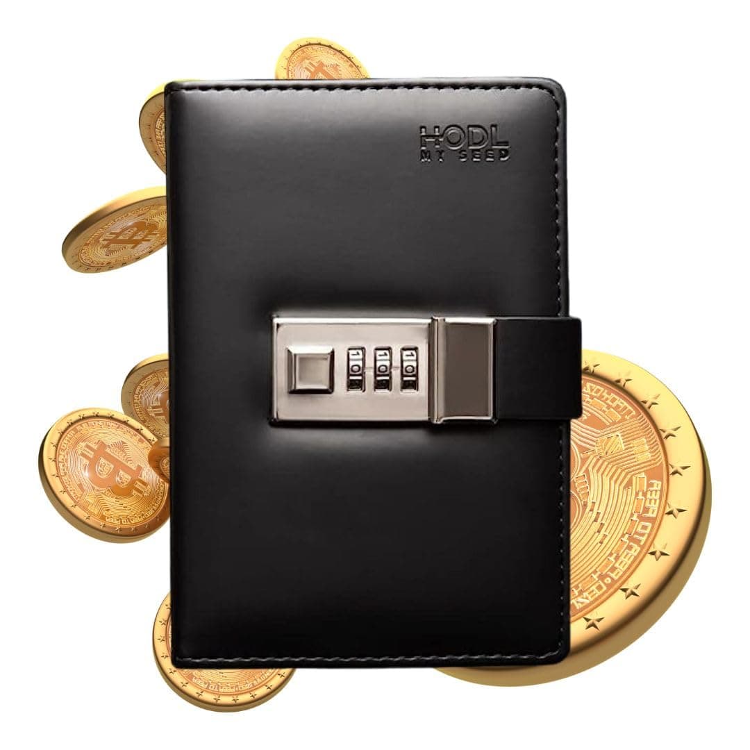 Seedbook The Safest And Most Convenient Way To Store Your Crypto Recovery Seed Phrases. Securely Lock Your Cold Storage Keys In This Safe Password Notebook(1, Black)