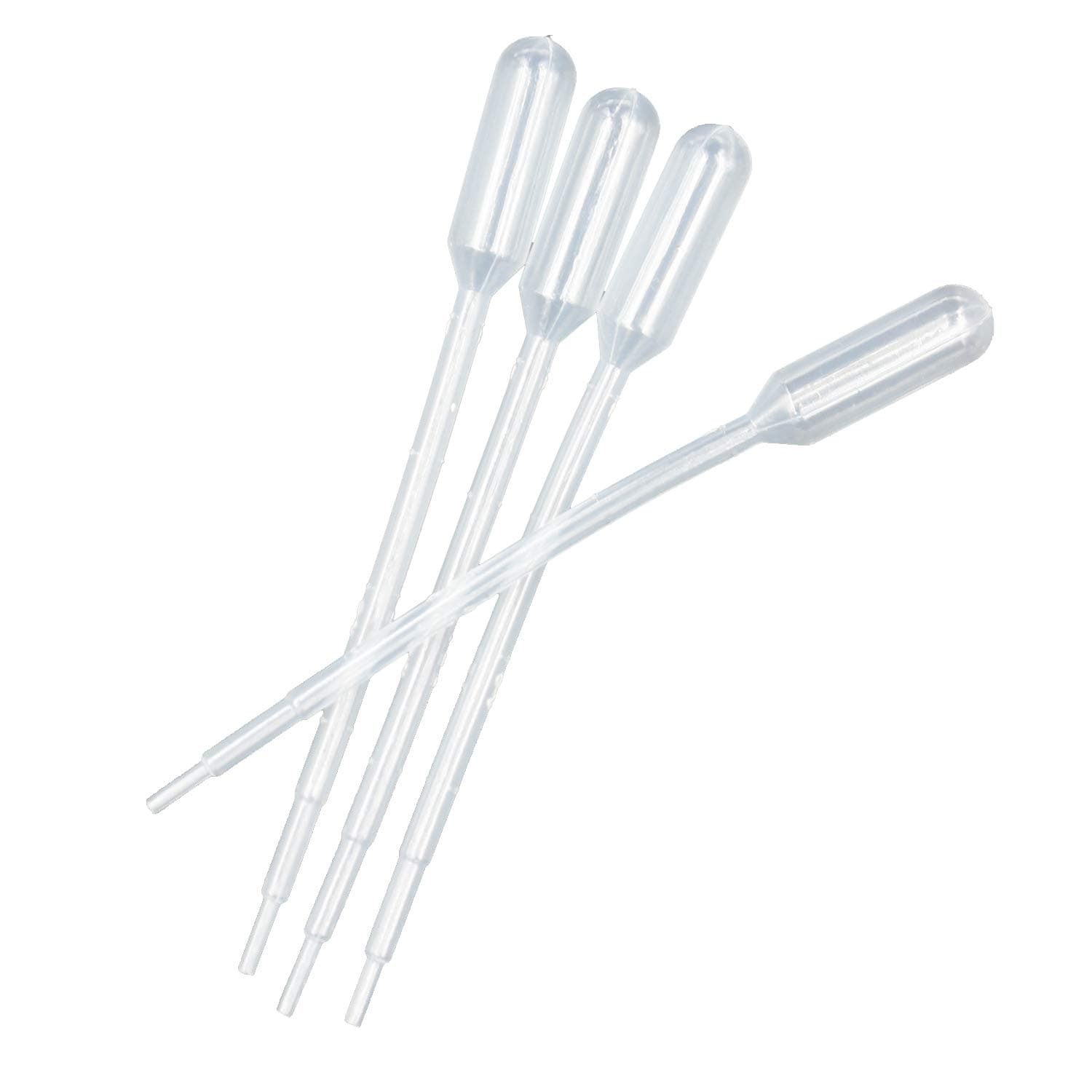 BOROLA 500pcs 1ml Plastic Transfer Pipettes 4ml, Graduated pipet, for Cupcake