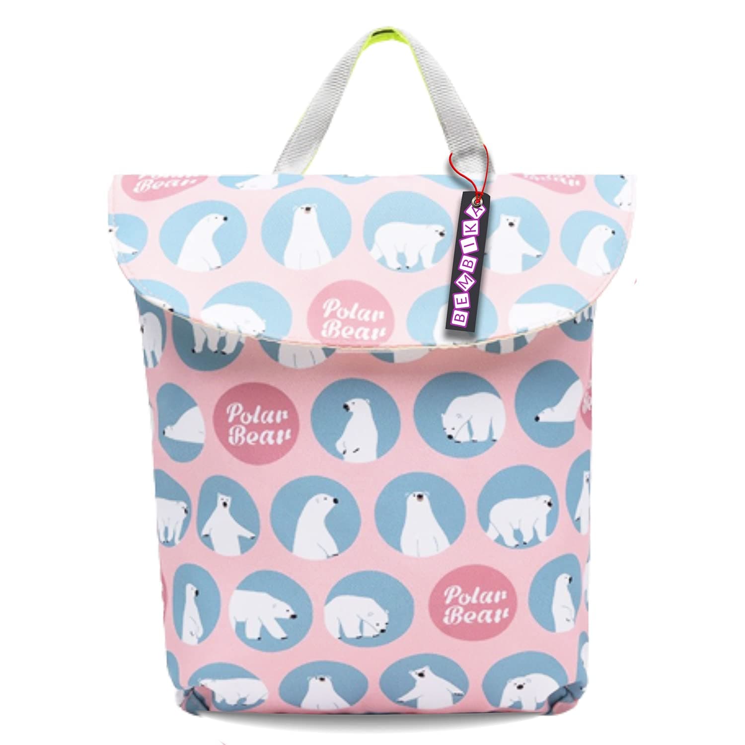 BEMBIKA Diaper Bag Organizing Pouches, Travel Pouch Bags Diaper Bag Packing Cubes, Wet Bag, Diaper Clutch Baby Wipe Holder (Pink Bear)