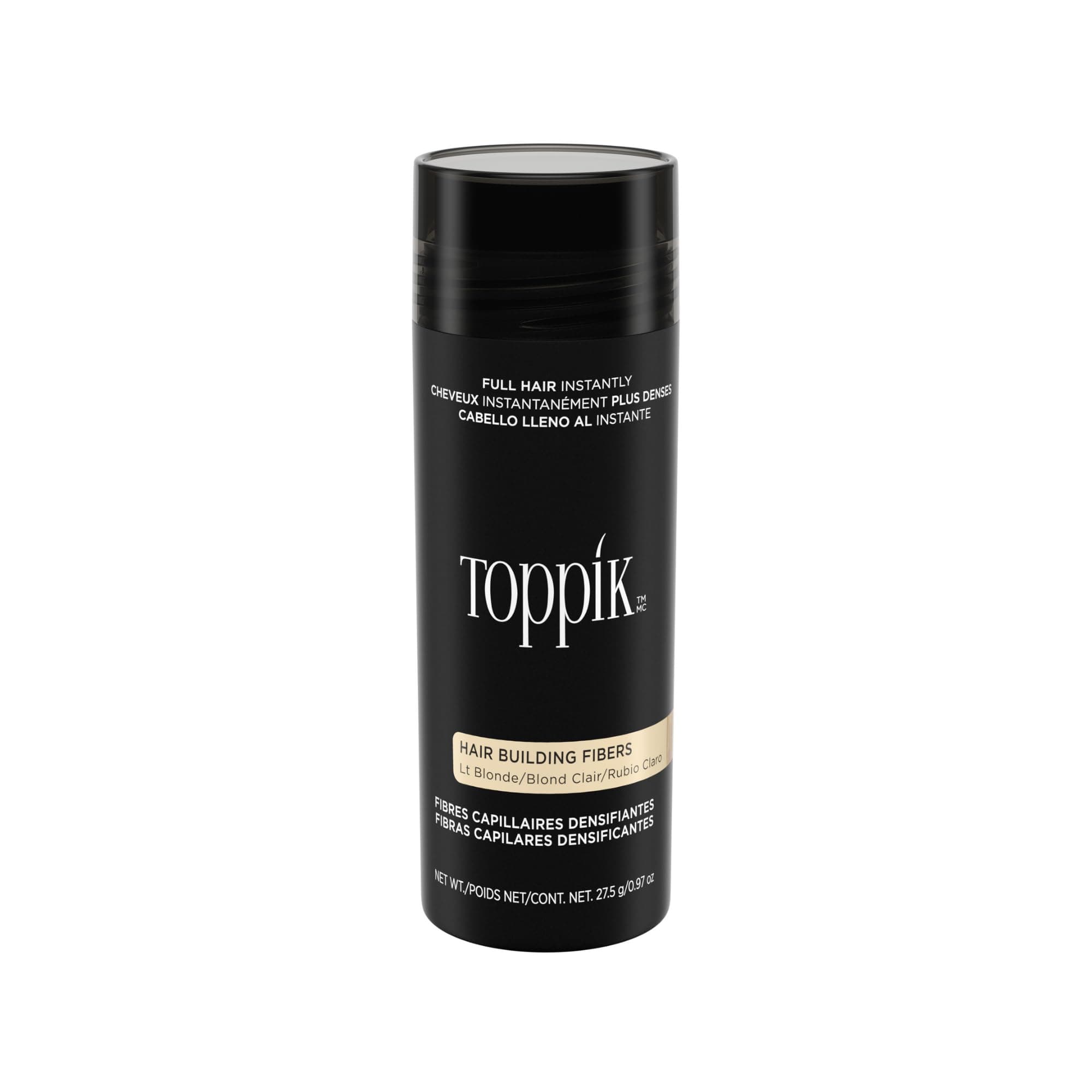 Toppik Hair Building Fibers with Premium Keratin Fibers Conceals Hair Thinning and Hair Loss for Fuller Looking Hair that Gives Completely Natural Look For Men and Women, 27.5 grams