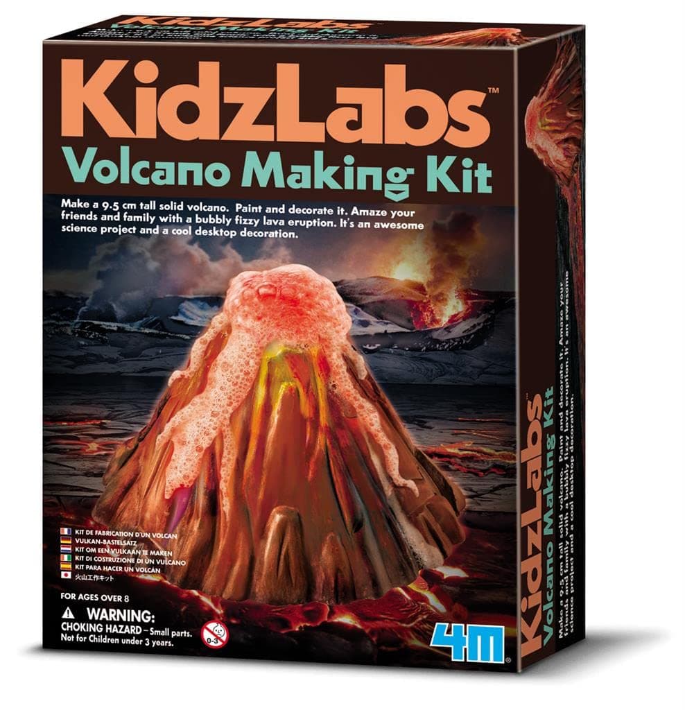 Kidzlabs Volcano Making Kit - Diy Geology Chemistry Lab Stem Toys Gift For Kids & Teens, Boys & Girls, Model:3431
