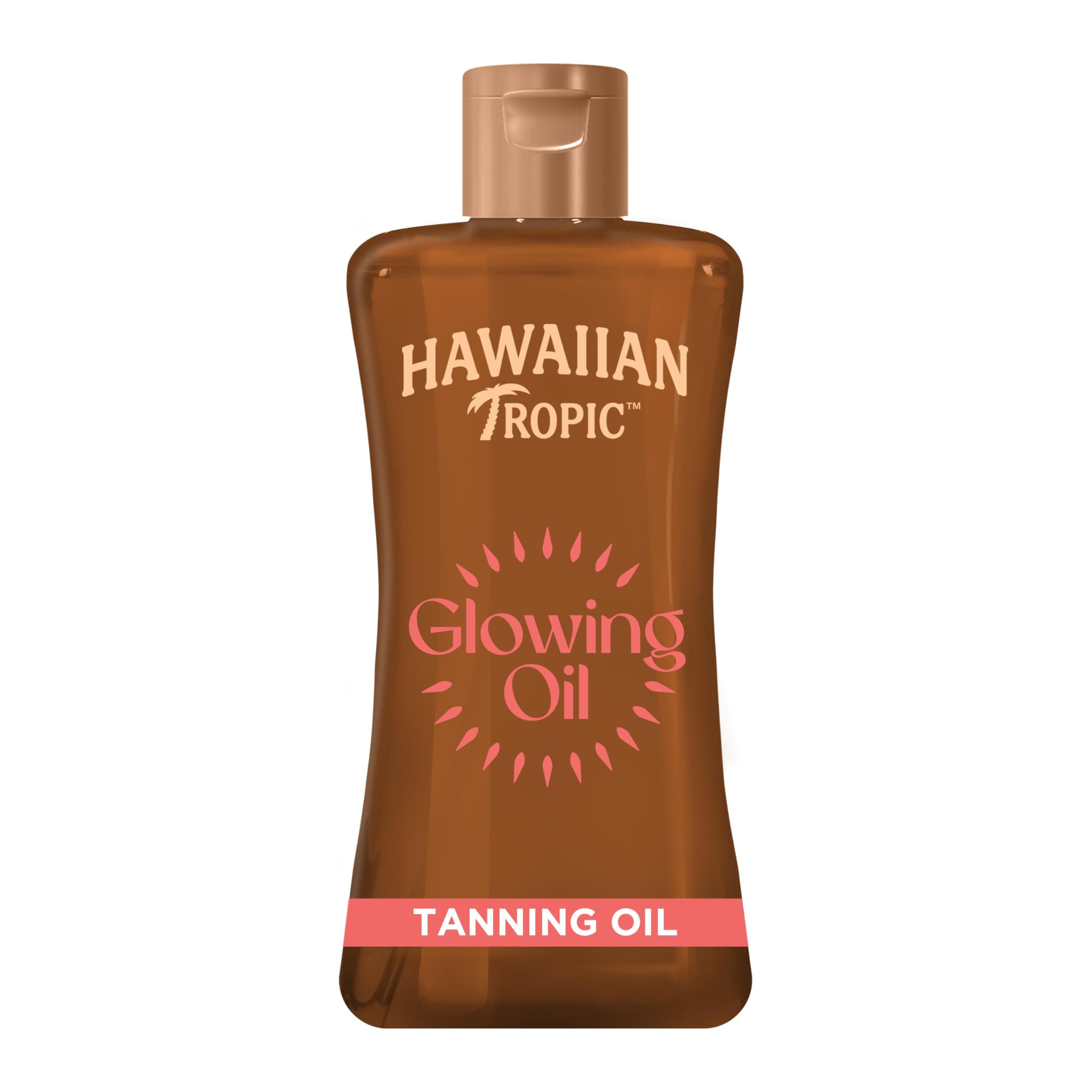 Glowing Tanning Oil, 200ml, Tropical Scent with Vitamin E, Vegan