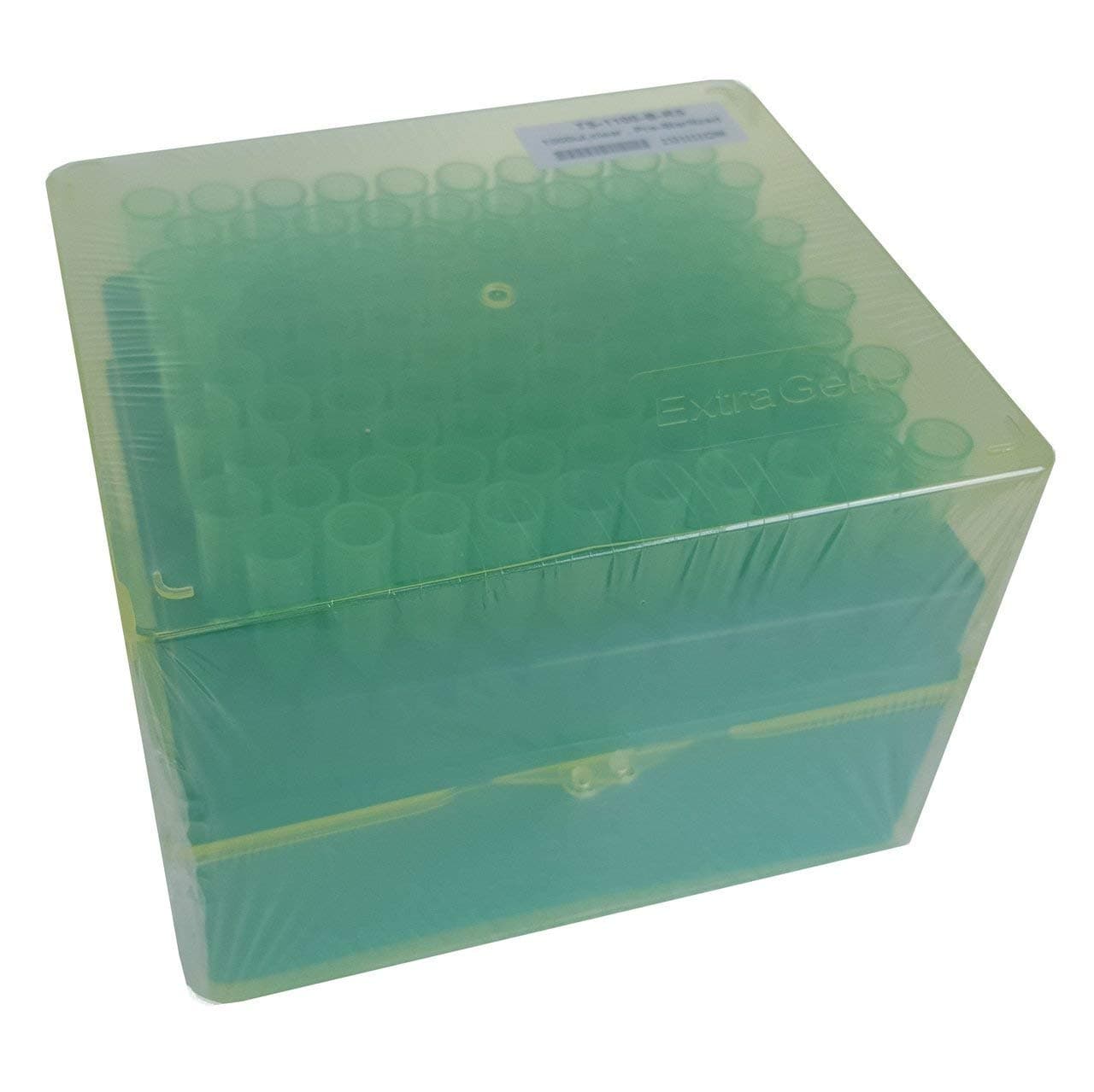 Extragene universal pipette tips 1000 ul, sterile DNase/RNase autoclavable, racked 96 tips/rack, pk x 10 racks (960 tips)