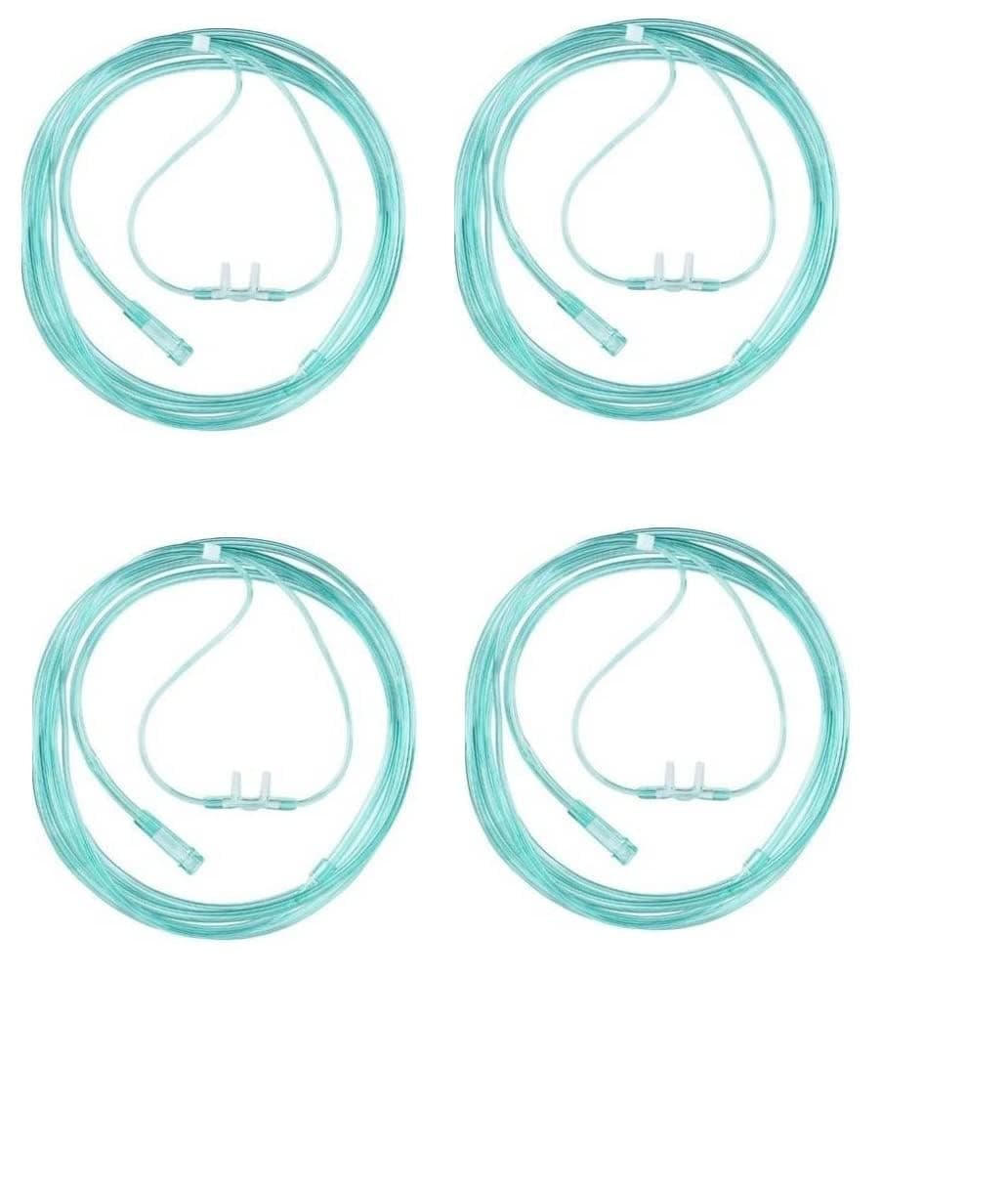 O2 Nasal Soft Tube For Concentrator Or Cylinder with Adjustable Oxygen Concentration - Adult | Pack Of 4 Size 2 Meter