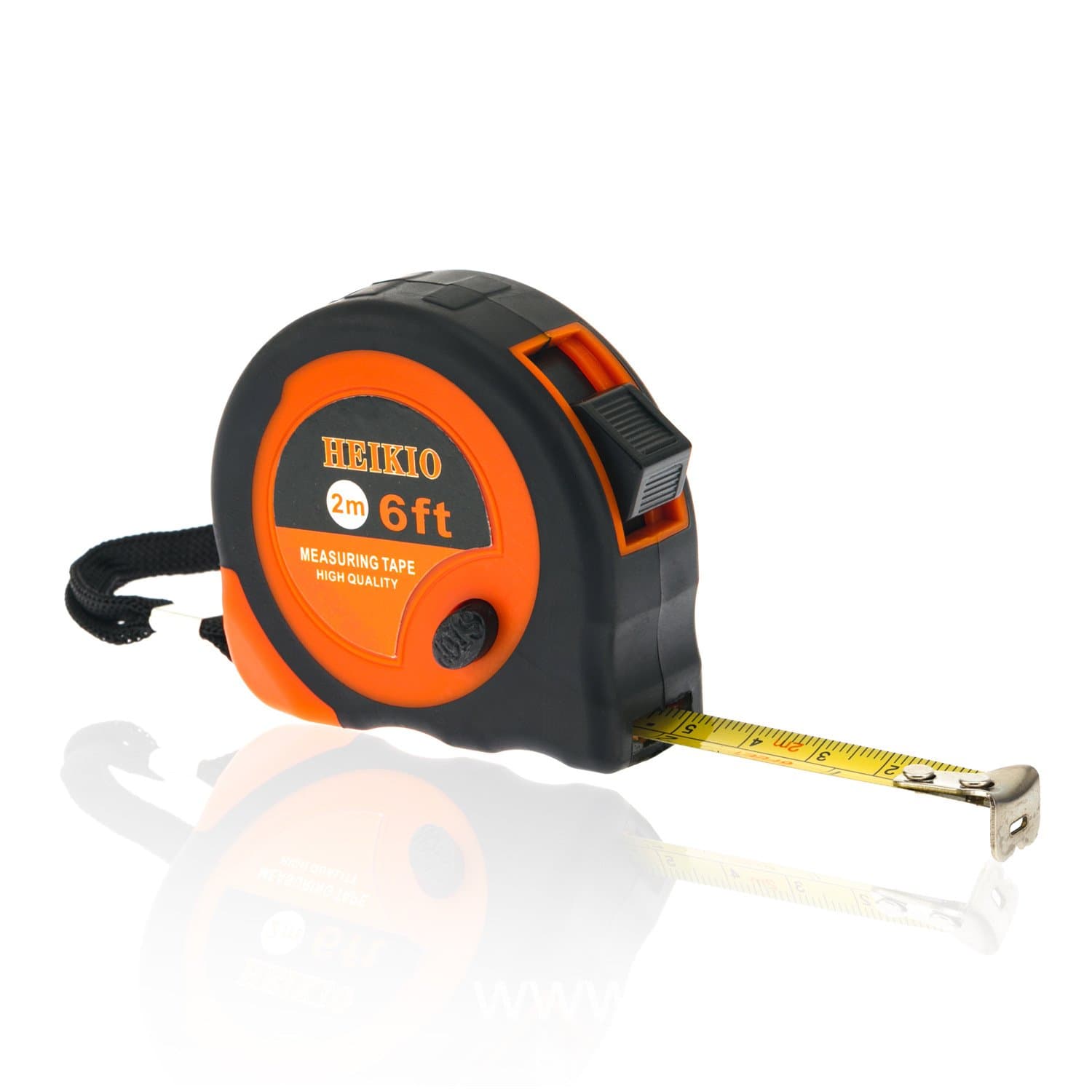 Tape Measure 6 Feet (2 Meters), Metric and Inch Scale, Sturdy Mark for Easily Reading- Portable Measuring Tape by HEIKIO