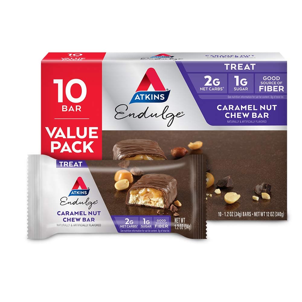 Atkins Endulge Caramel Nut Chew Bar, 10 Count by Atkins Nutritionals, Inc