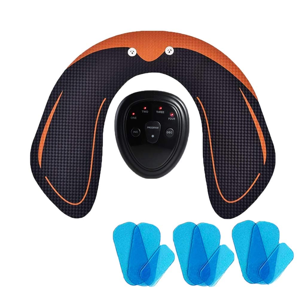 Bibetter 2021 Upgrade Hip EMS Trainer Plump Buttocks Massage, Buttock Muscle Helps to Lift, Shape and Firm the Buttocks, with 3 Replacement Gel Pads Set