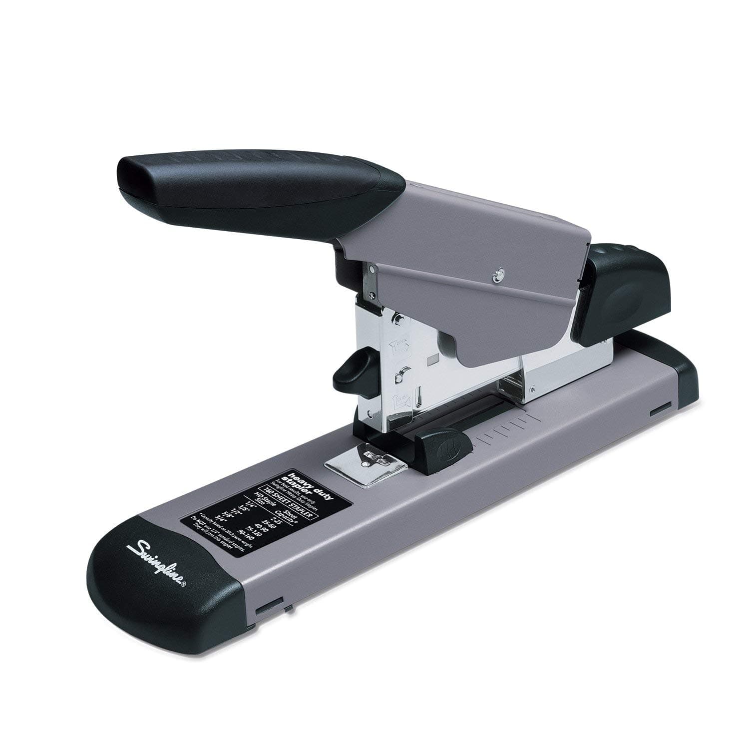 Swingline Heavy Duty Stapler, 160 Sheet Capacity, Jam Free, Metal, Black and Gray (39005)