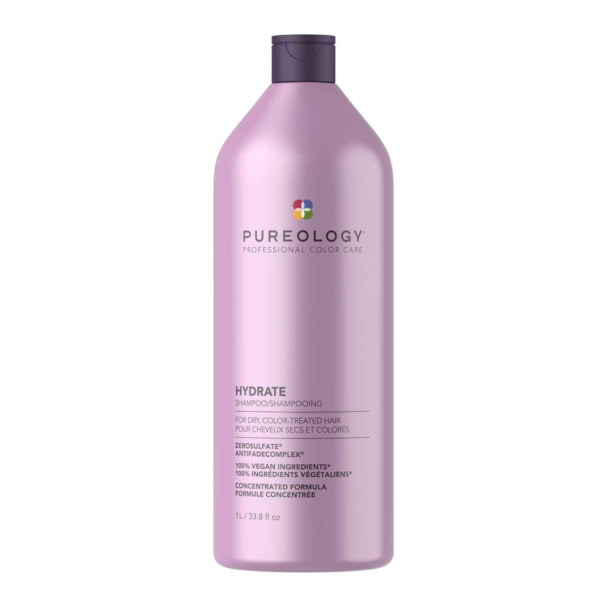 Hydrate Shampoo For Dry, Color Treated Hair Hydrates & Strengthens Hair Sulfate Free Vegan Updated Packaging 33.8 Fl. Oz, 33.8 Fl Oz (Pack of 1)