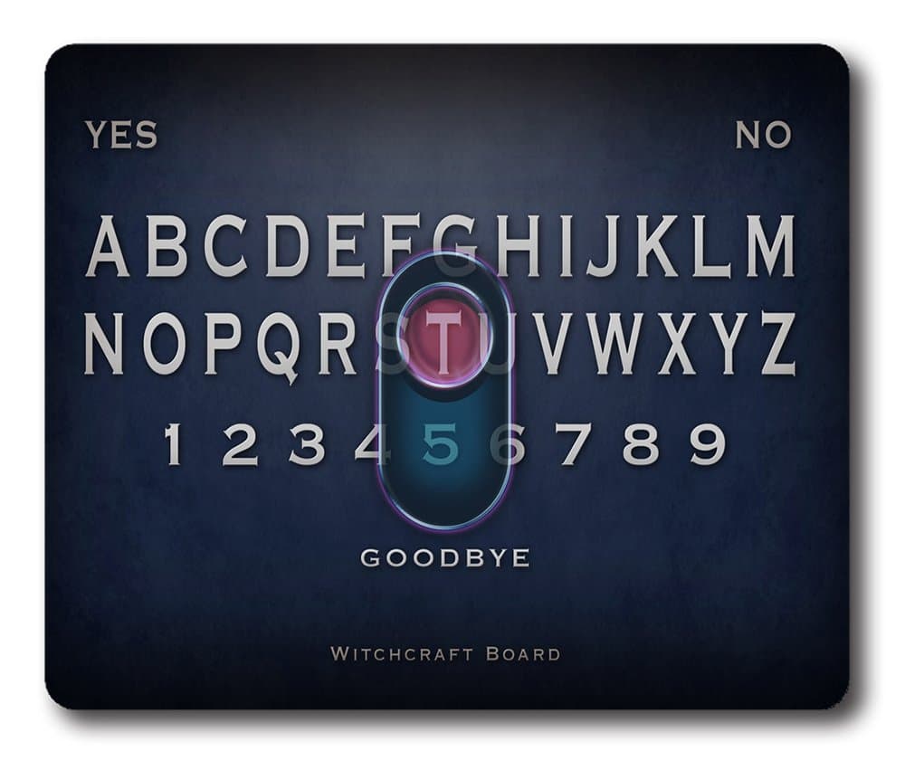 Online Designs Real Ouija Board Square mouse pad mousepad gaming 9 7.5inch