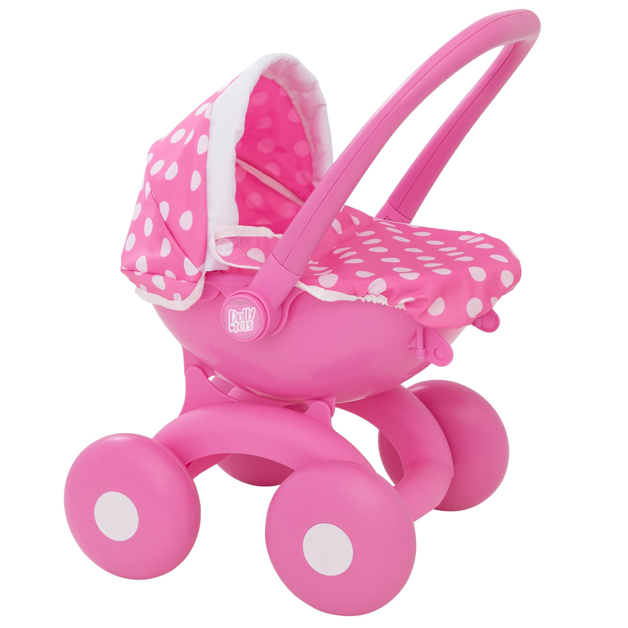 My First 4-In-1 Pram | Pink Childrens Baby Doll Pushchair Buggy Stroller, Carry Cot, Seat Dolls Accessories For Kids Ages 18M+