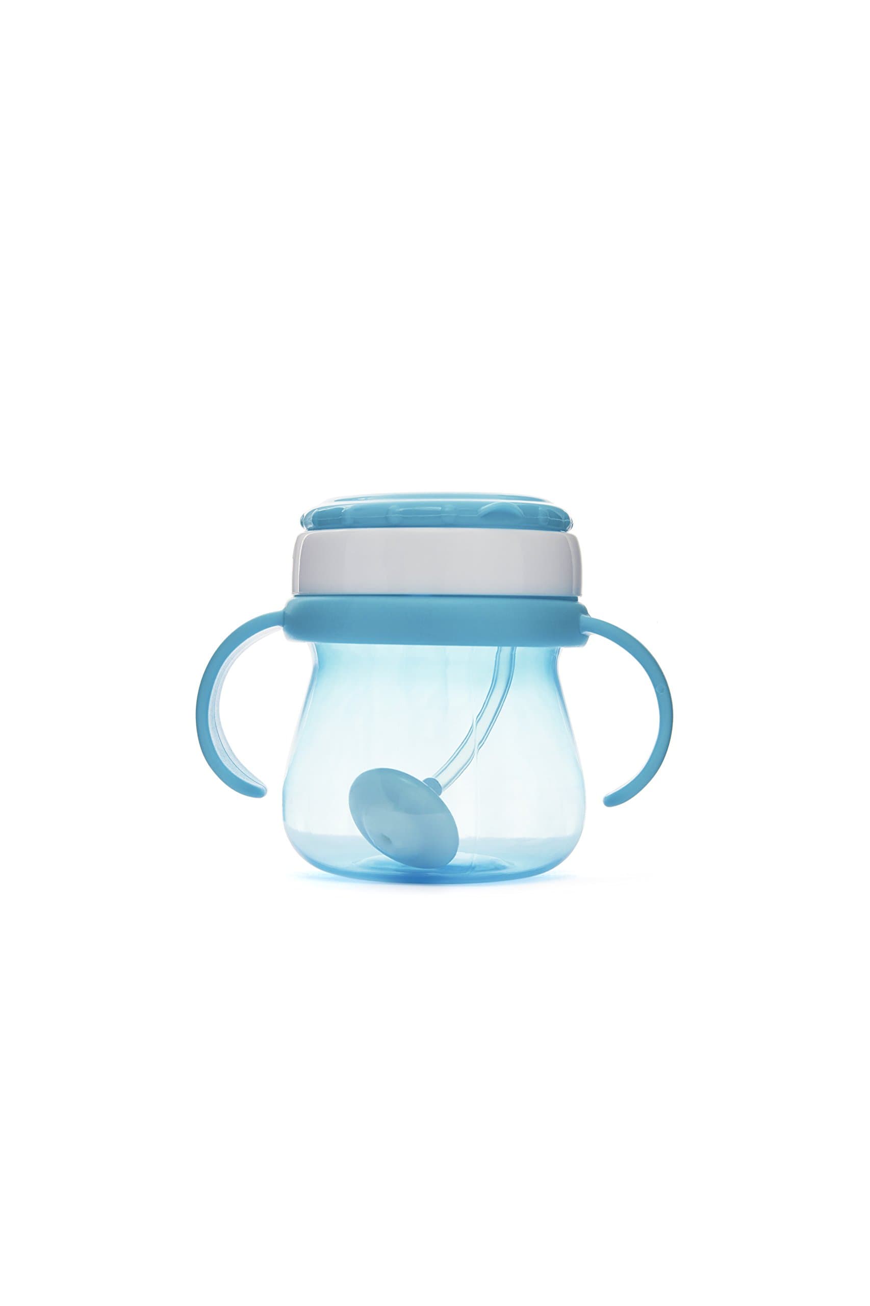 Puretta Twin Handle Straw Sipper-8Oz/250ml, (Blue/Green)