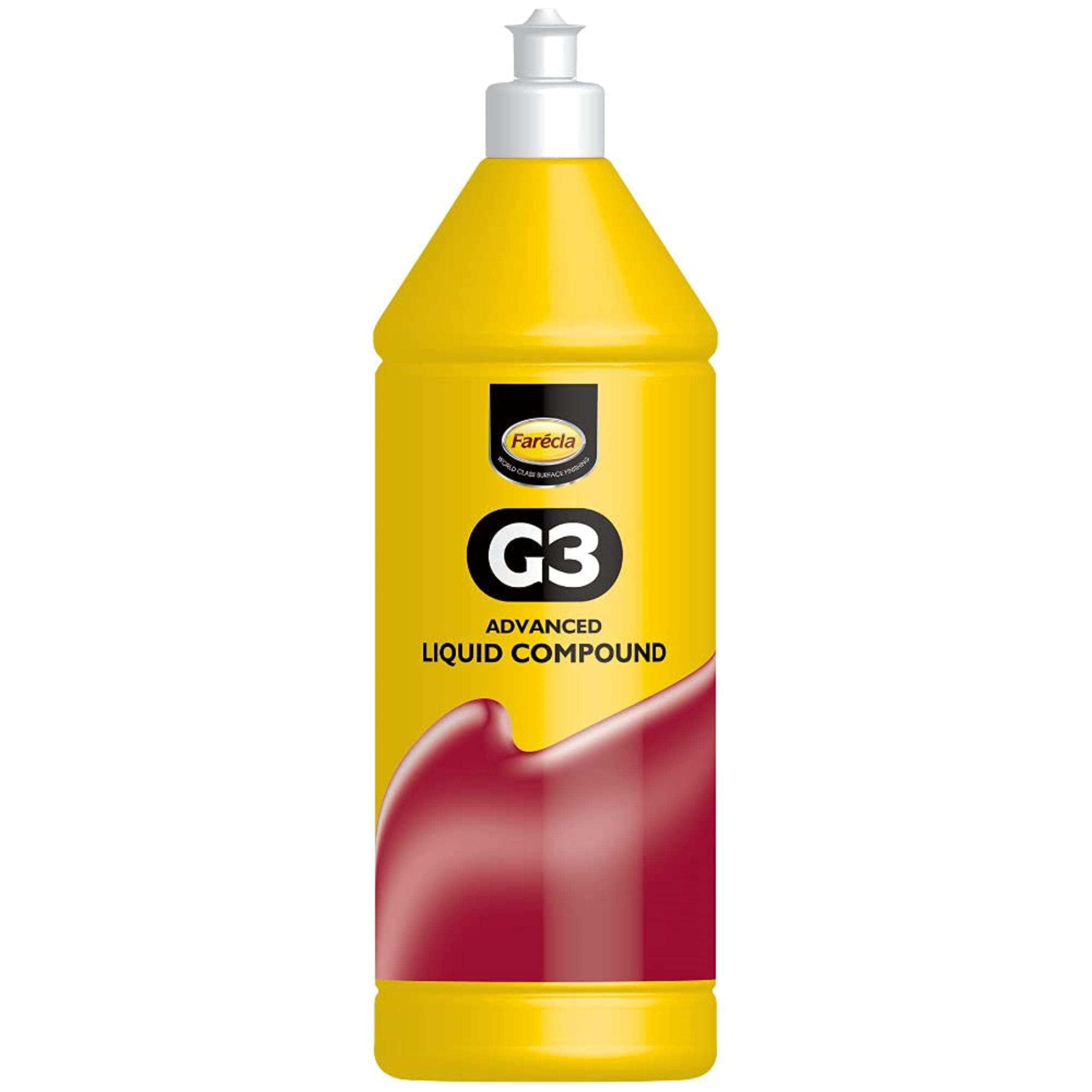 Farécla G3 Advanced Liquid Compound 500ml (AG3-700) – Medium to High Cut Compound for Automotive Paint, Removes Swirls and Fine Scratches, Permanent Results, Use by Hand or Machine, No Fillers