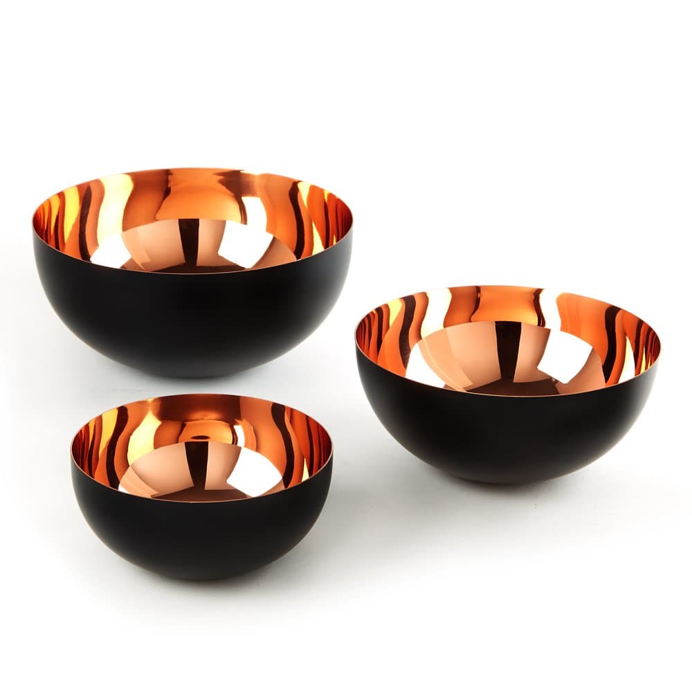 Two's Company Copper Bowls, Set of 3