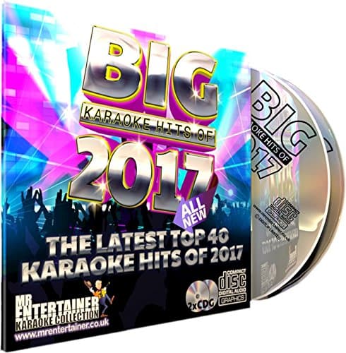 Mr Entertainer Big Karaoke Hits of 2017 - Double CD+G (CDG) Pack. 40 Top Songs