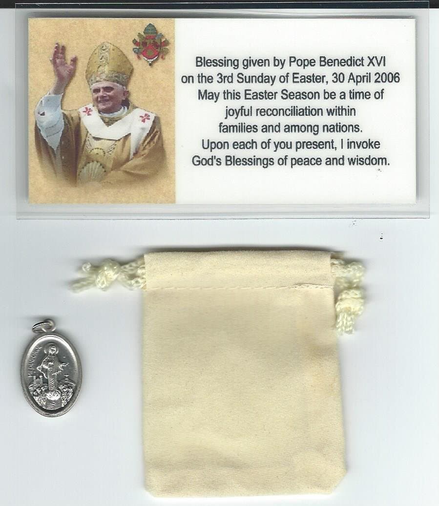 Our Lady of Medugorje Medal Blessed by Pope Benedict XVI at Vatican