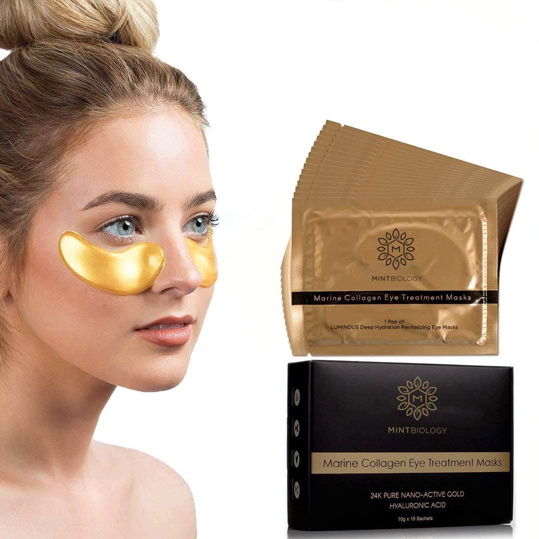 GOLD UNDER EYE MASKS to treat dark circles & puffy eyes