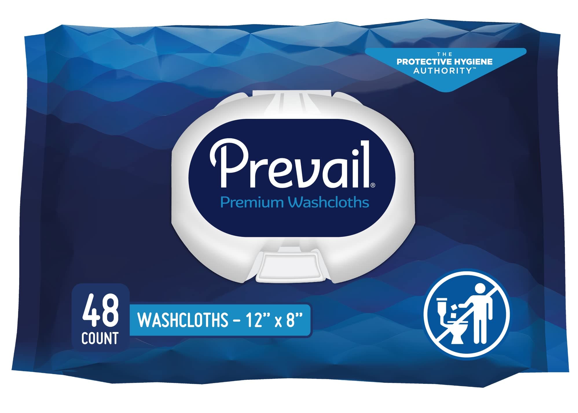 Soft Pack Adult Washcloths, Unisex Adult Incontinence Disposable Wipes for Men & Women, WW-715, 12"x 8", 48 Count