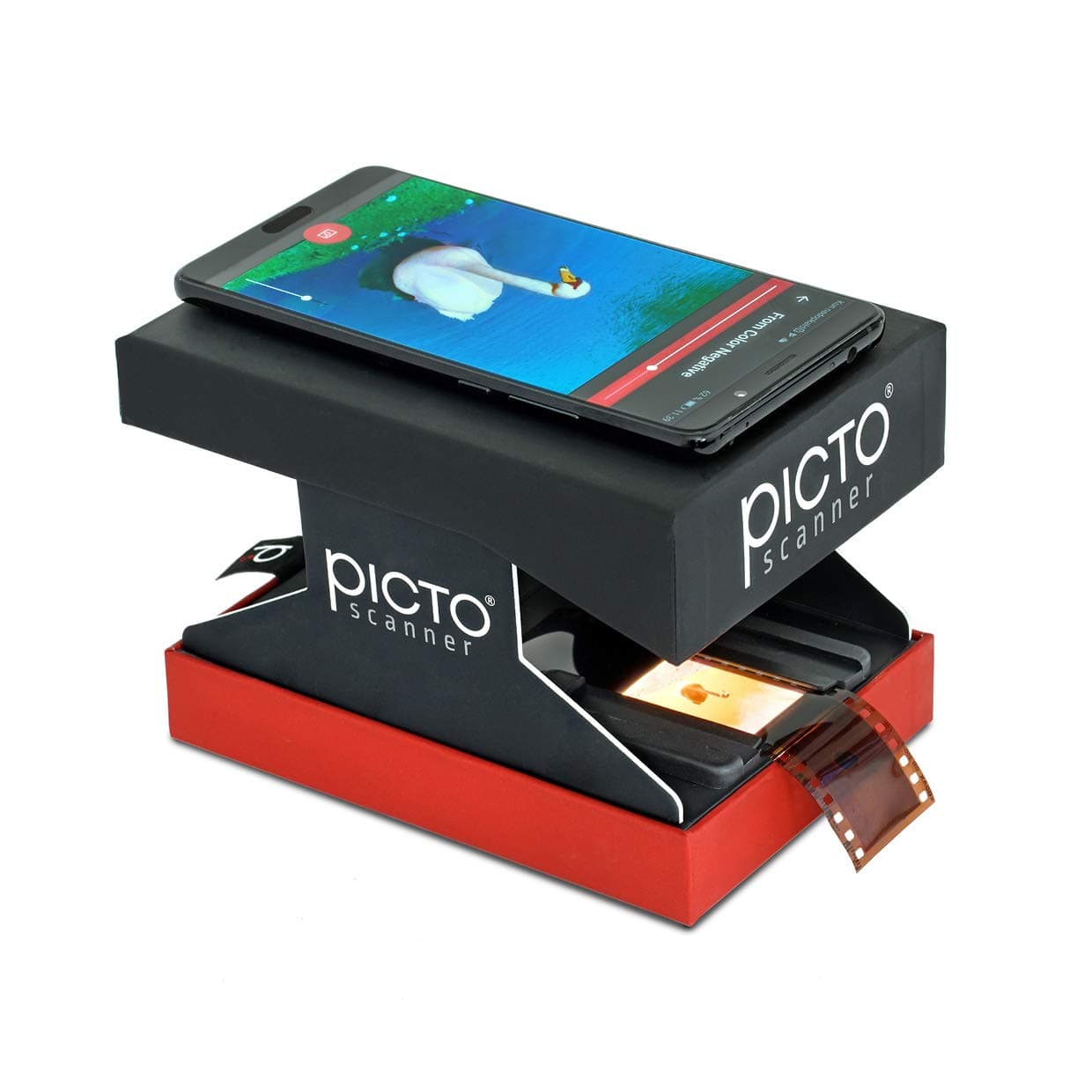 PictoScanner Film and Slide Scanner – Use Your High-Resolution Smartphone to Scan 35mm Slides and Film Negatives. Easily Scan, Edit, and Share with This No-Nonsense Solution