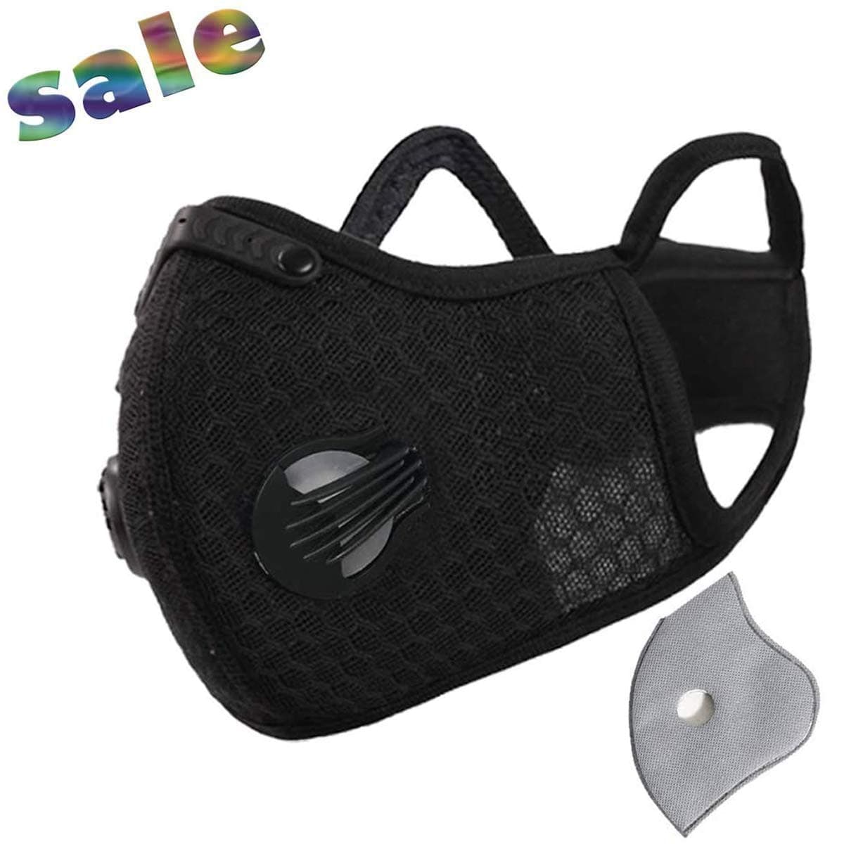 HotMall-US Protective face and Mouth, PM2.5 Activated Carbon Dust-Proof Anti-Fog Soft Warm Cycling Sports Face Washable and Reusable, Face Protection for Women and Men Black 1pc