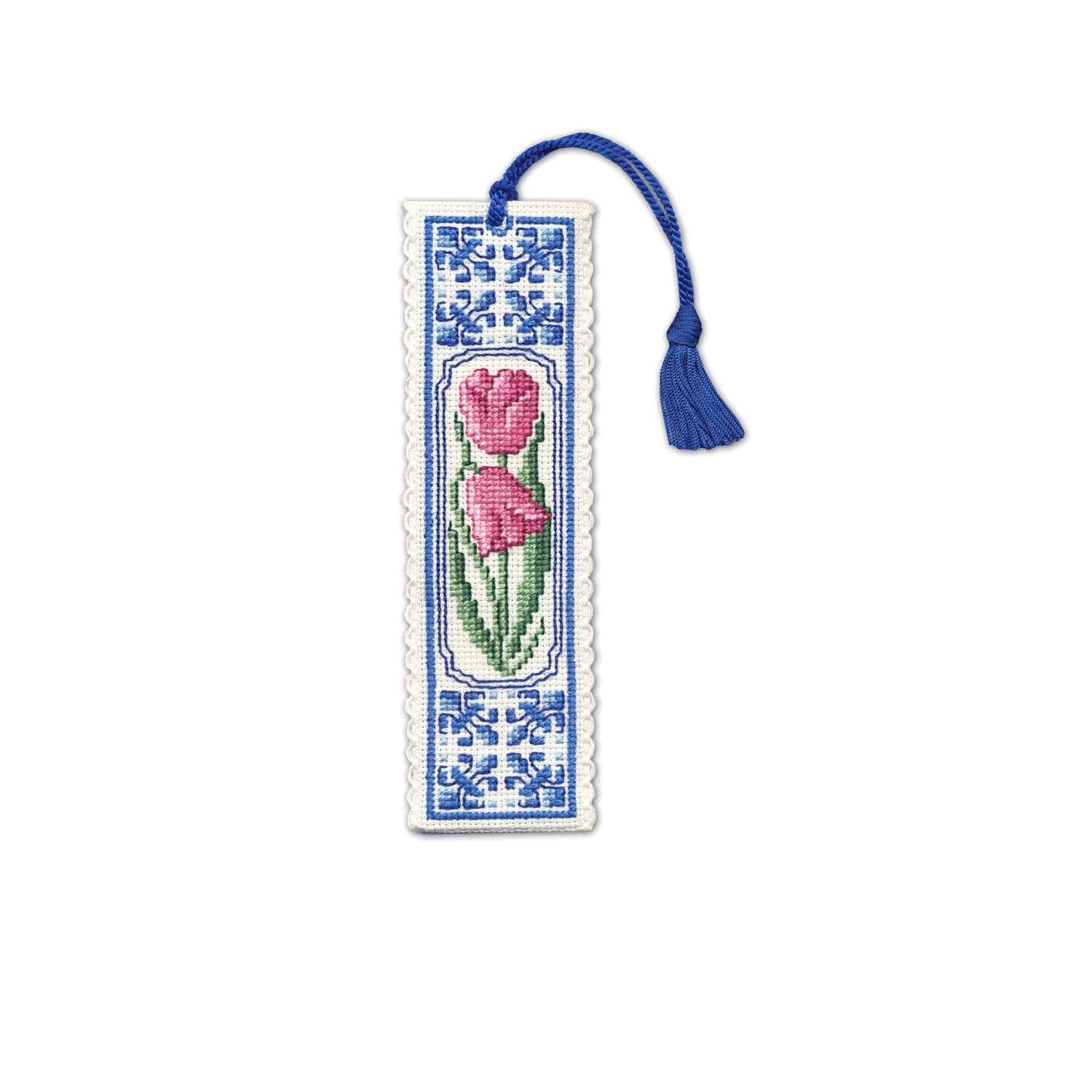 Collection Cross Stitch Bookmark Kit - Delft Tulips