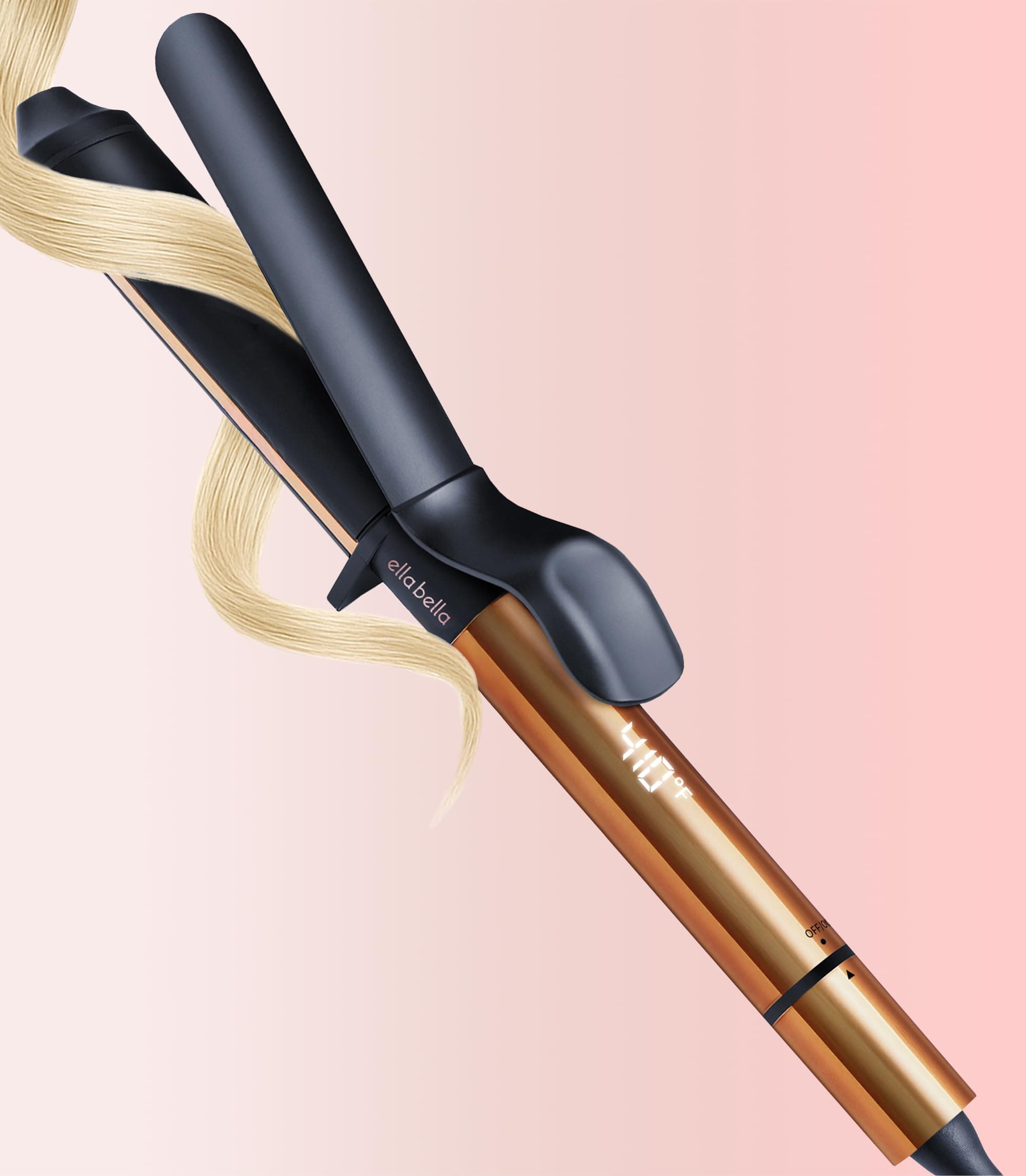 ELLA BELLA® Curling Iron 1 Inch • Professional Hair Curler • Curling Wand • Ceramic Curling Irons • Transform Your Look in Seconds • Suitable for All Hair Types • Say Goodbye to Heat Damage