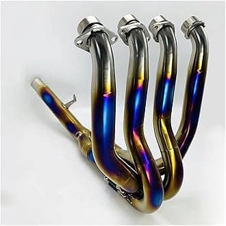 Exhaust End Silencers For Kawasaki For Ninja H2 H2SX ZH2 Motorcycle Exhaust Muffler Titanium Alloy Muffler Front Link Pipe Slip On Motorcycle Exhaust Muffler