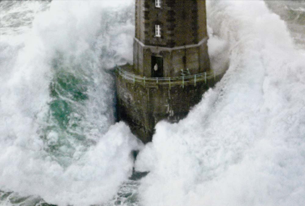 Jean Guichard - Phares dans la Tempete - La Jument Art Print 31.5 x 23.5