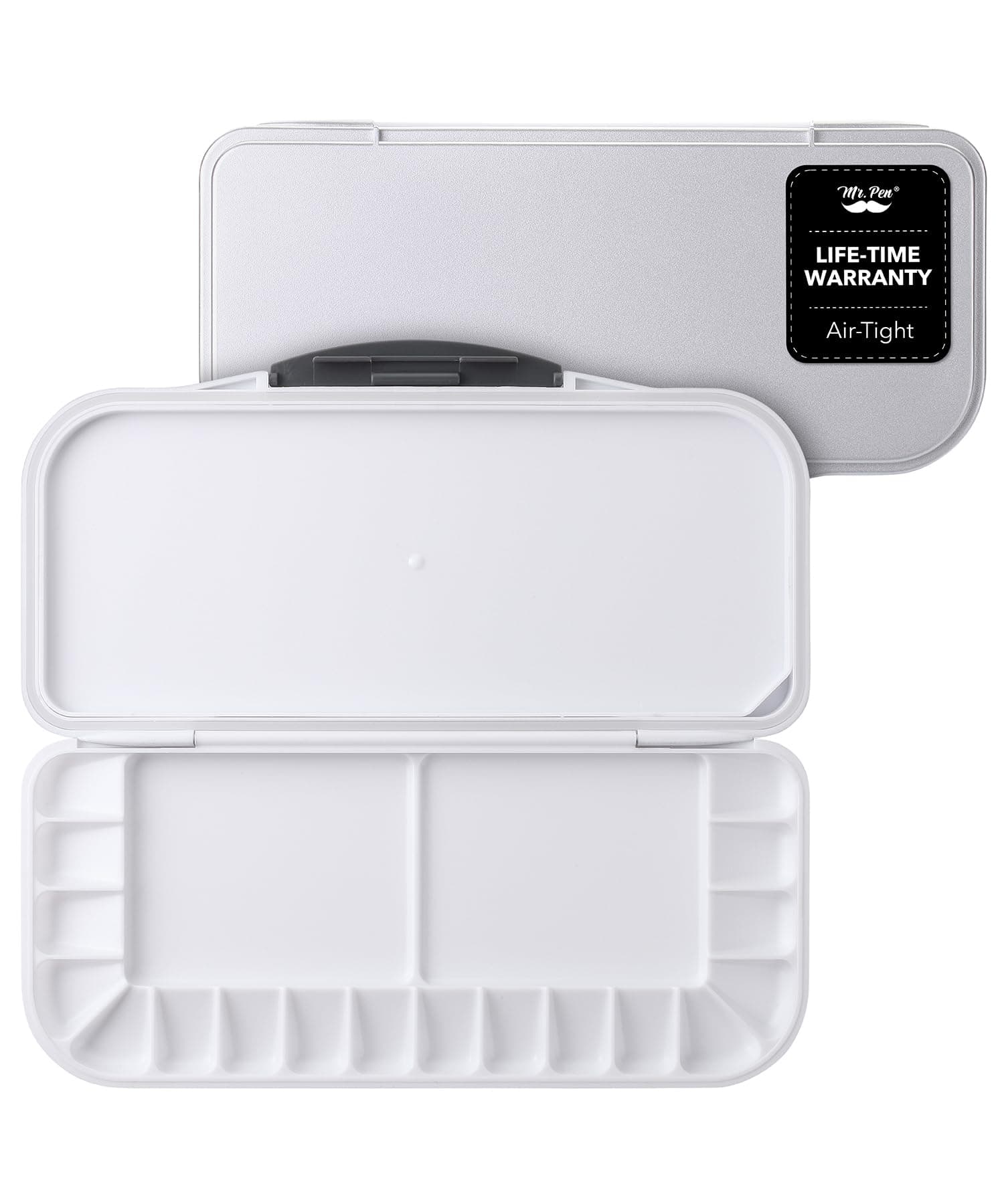 Airtight Watercolor Palette With Lid, 1 Pack, 18 Wells And 2 Mixing Areas, Palette, Paint Pallet Empty Folding Tray
