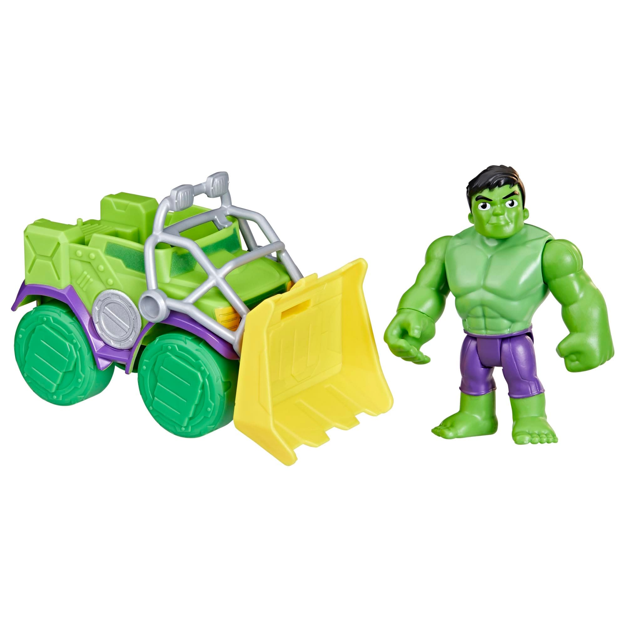 Spidey and His Amazing Friends Hulk Smash Truck Set, Action Figure With Vehicle and Accessory, Marvel Toy, Preschool Super Hero