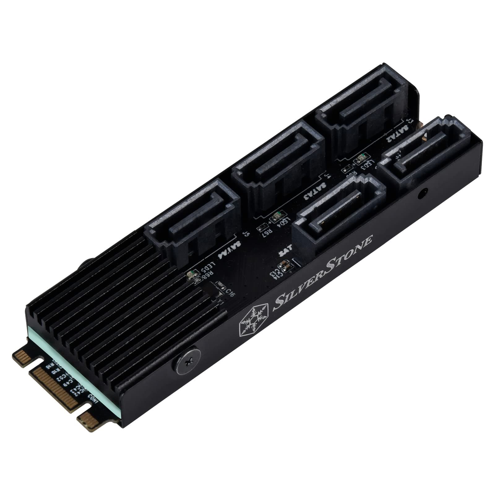 Technology ECS07 5-Port SATA Gen3 6Gbps Non-RAID M.2 PCIe Storage Expansion Card, SST-ECS07