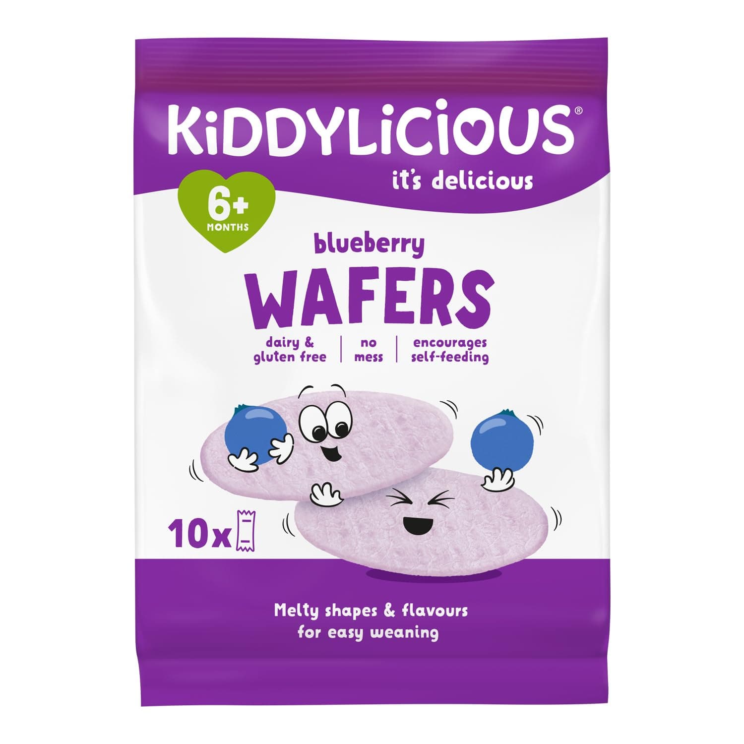 Kiddylicious Blueberry Wafers, 40g