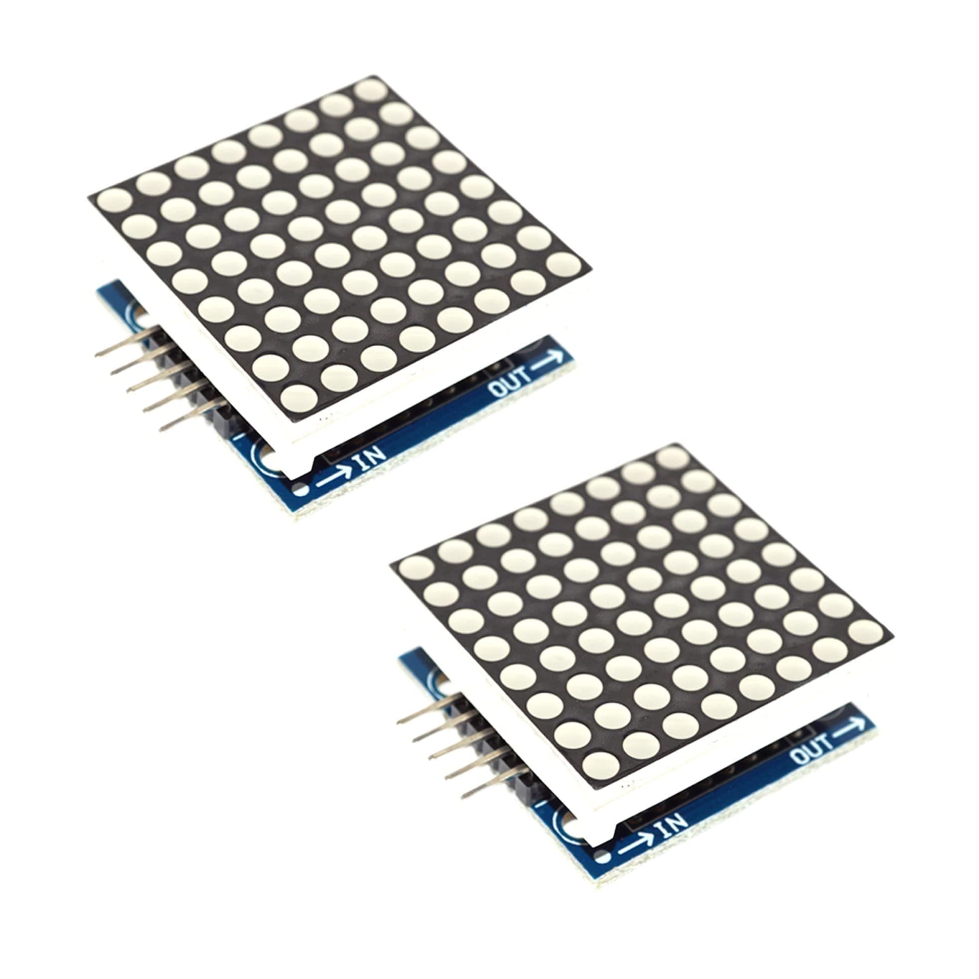 Dot Matrix Display FC16 8x8 LED for Arduino, ESP32, ESP8266, Raspberry Pi, 2 Pieces