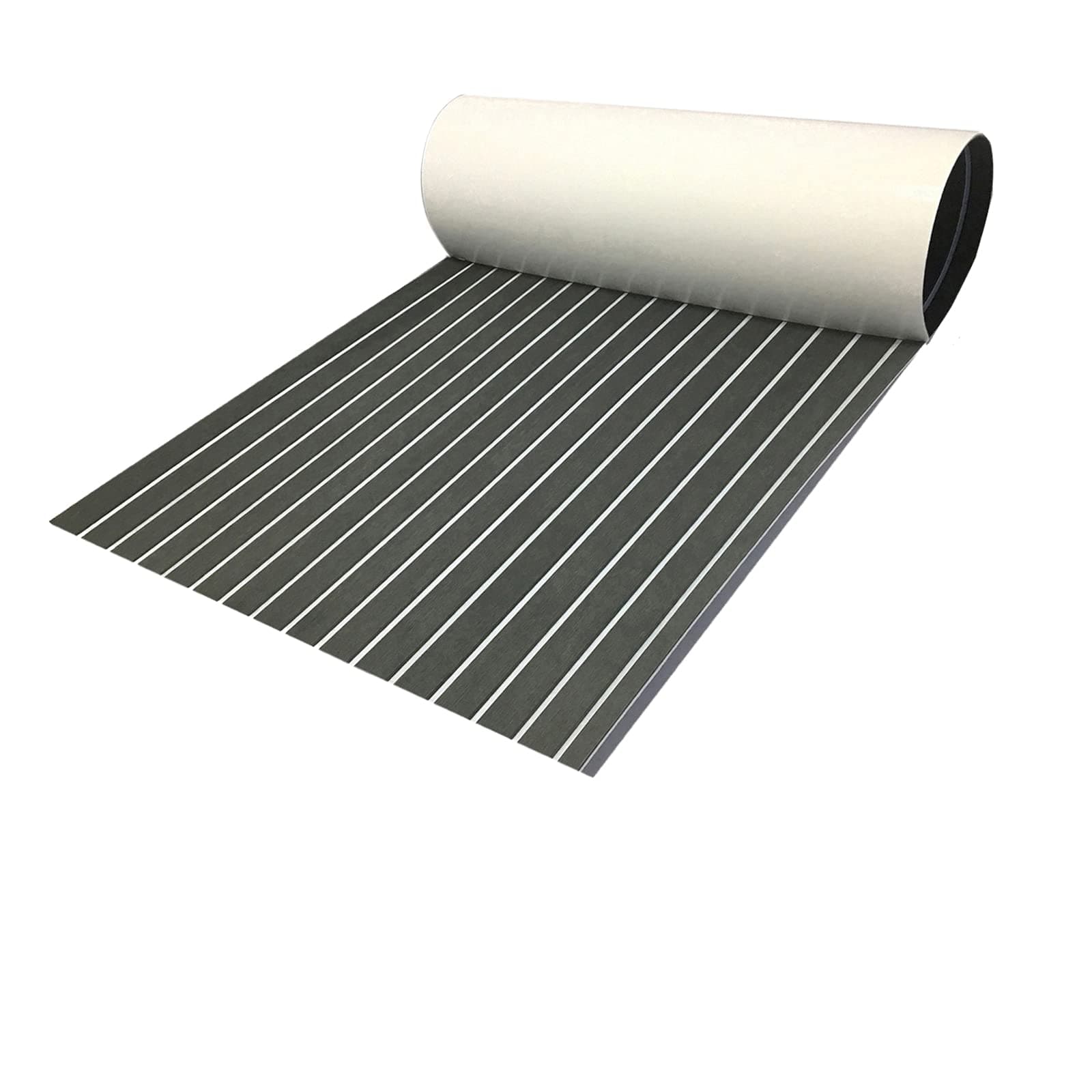 Boat Flooring EVA Foam Boat Decking Faux Teak Marine Carpet Boat Decking Self Adhesive Flooring Pad for Motorboat RV Yacht Kayak Cooler Tops Seating Surfboad 94" x 35"