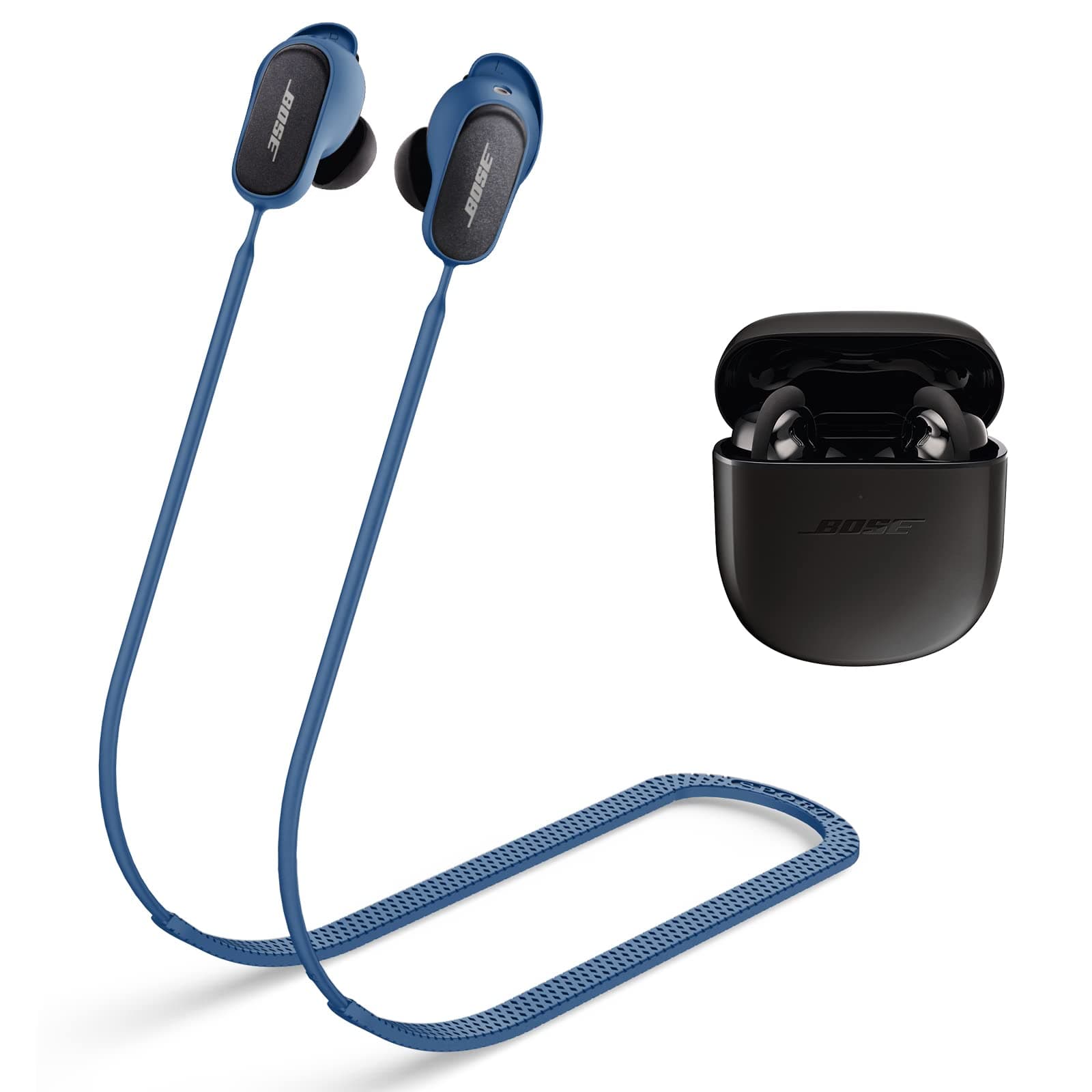 WOFRO Anti-Lost Strap for Bose QuietComfort Earbuds II& New Bose QuietComfort Ultra (2023), Sports Soft Silicone Lanyard