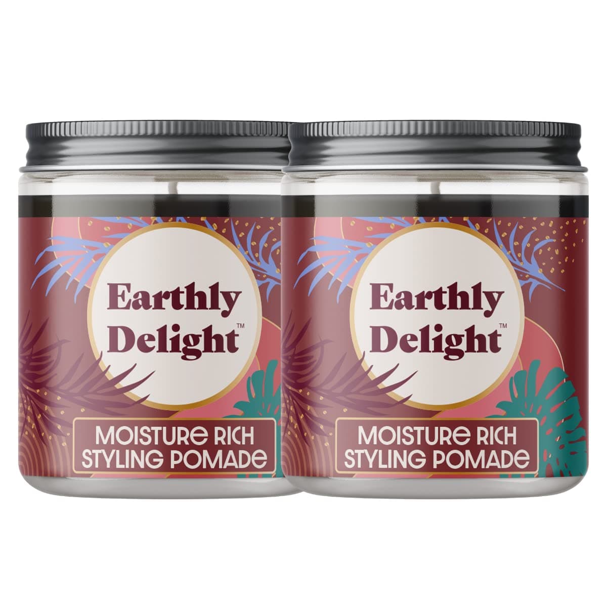 Earthly Delight Pomade | Natural and pH Balanced Pomade - 4 Ounce - Pack of 2 | Packaging May Vary