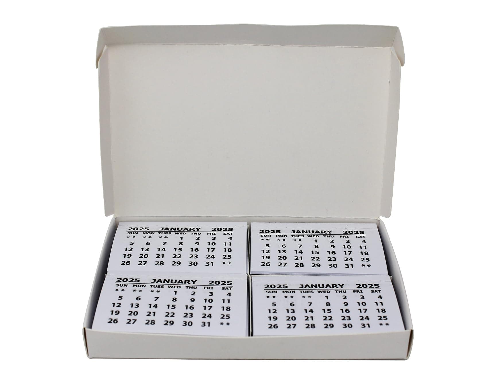 2025 Calendar Tabs Insert for Office Planning, School Ideal for the Workplace or Classroom Calendar Tear Off – Each Page 1 Month – Pack of 50 mini- Calendar Tabs