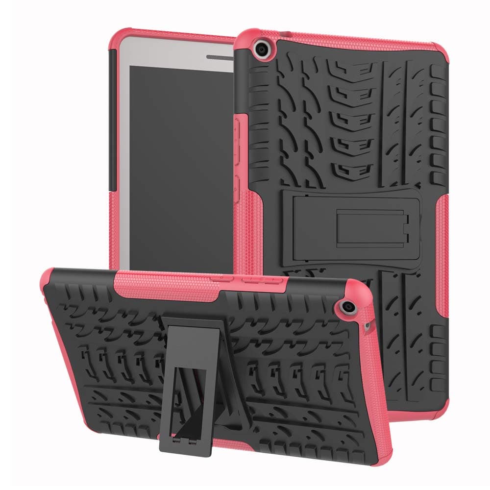 Huawei MediaPad T3 8.0 Case, Huawei MediaPad T3 8.0 Hybrid Case, Dual Layer Protection Shockproof Cover Hybrid Rugged Case with Kickstand for 8.0'' Huawei MediaPad T3 8.0