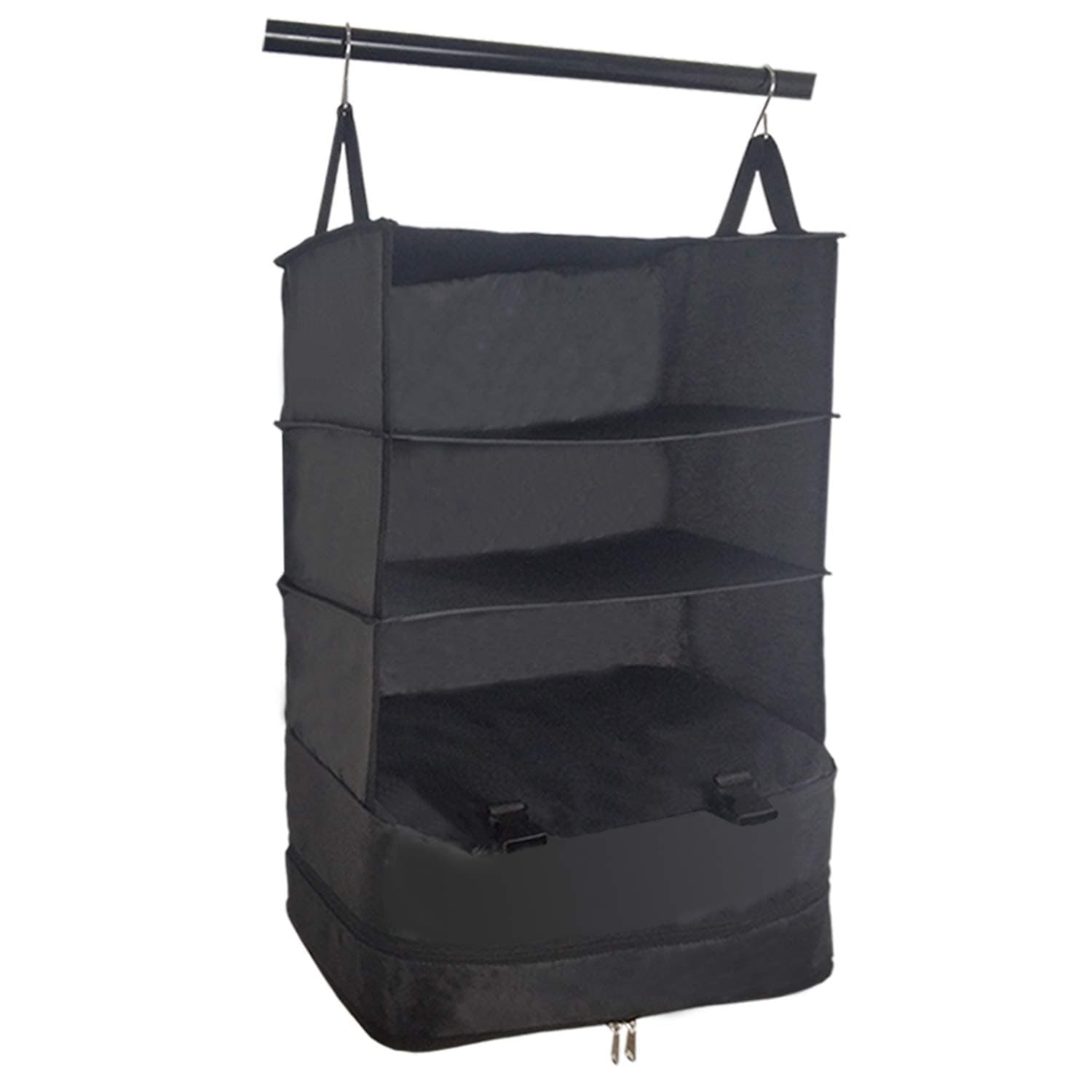Portable Luggage Shelving System Organizer - Medium size，Packable Hanging Travel Shelves & Packable Organizer Cubes