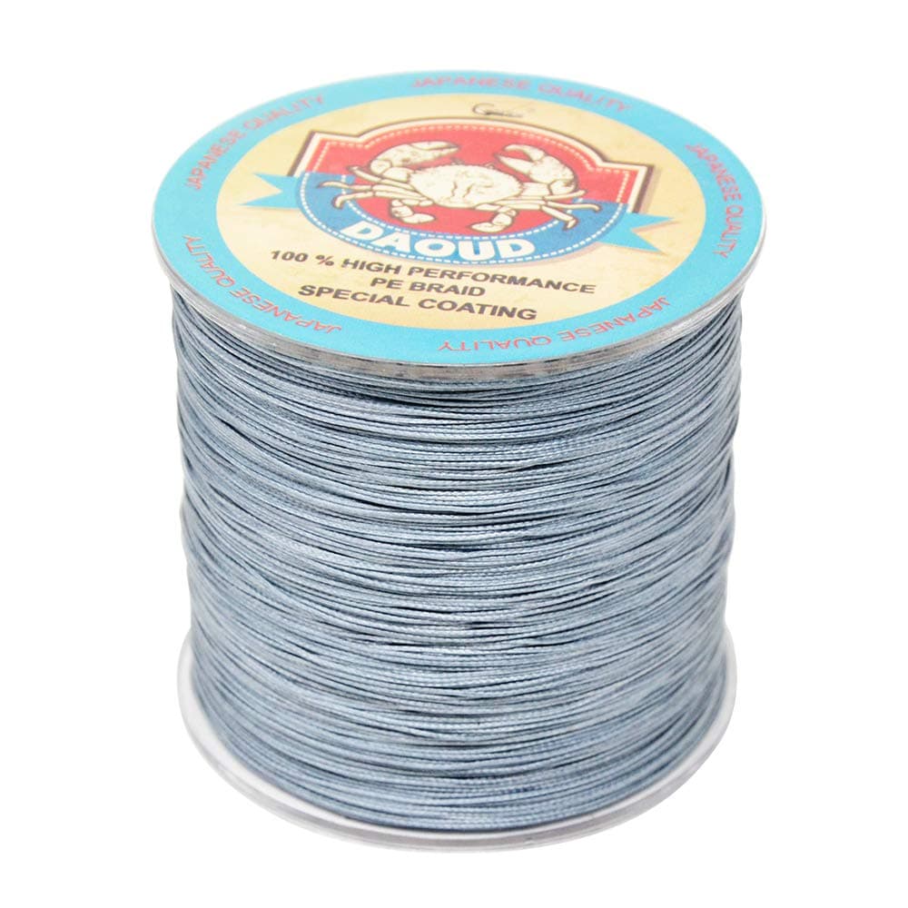 Daoud 8 strands braided fishing line SuperPower 300M (327 Yards)Braid Fishing Line Advanced High Quality Superline Braided Fishing Line (dark grey, 20lbs-0.18mm-9.1kg)