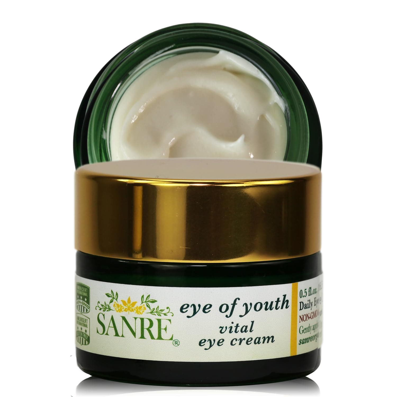 SanRe Organic Skinfood - EYE OF YOUTH - Anti-Aging Eye Cream - Holistic, Non-GMO & Gluten Free
