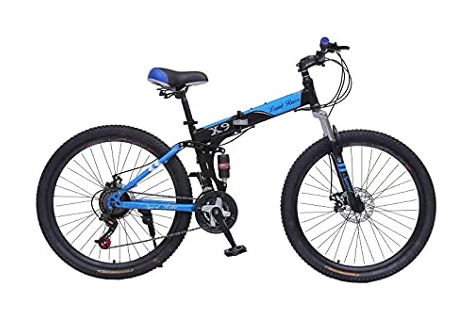 VLRA BIKE X9 Land Rover Folding Bike 26 Inch 24Speed Mountain Bike Suspended Disc Brake Bicycle
