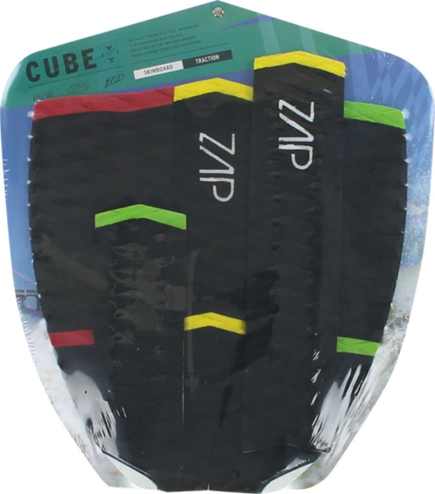 Zap Cube Tail Arch Bar Set Rasta Surf Traction Pads